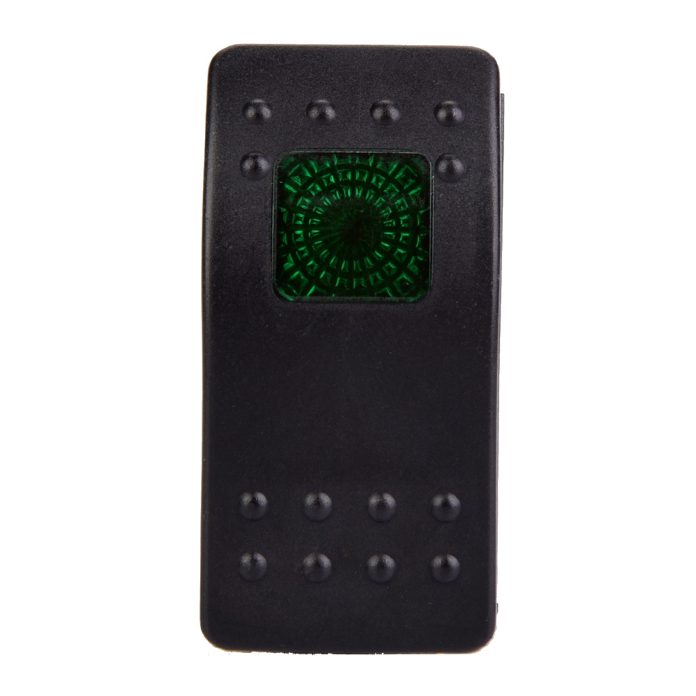 5 Stück Dc 12v 4-poliger Wippschalter Mit Led-leuchte Für Auto-, Boots- Und Wohnwagenbatterie (grün)
