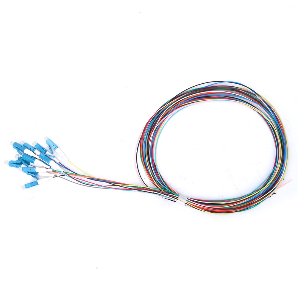 12-adriges Glasfaser-pigtail Lc/upc Singlemode Mit Geringer Einfügedämpfung, 1,5 M