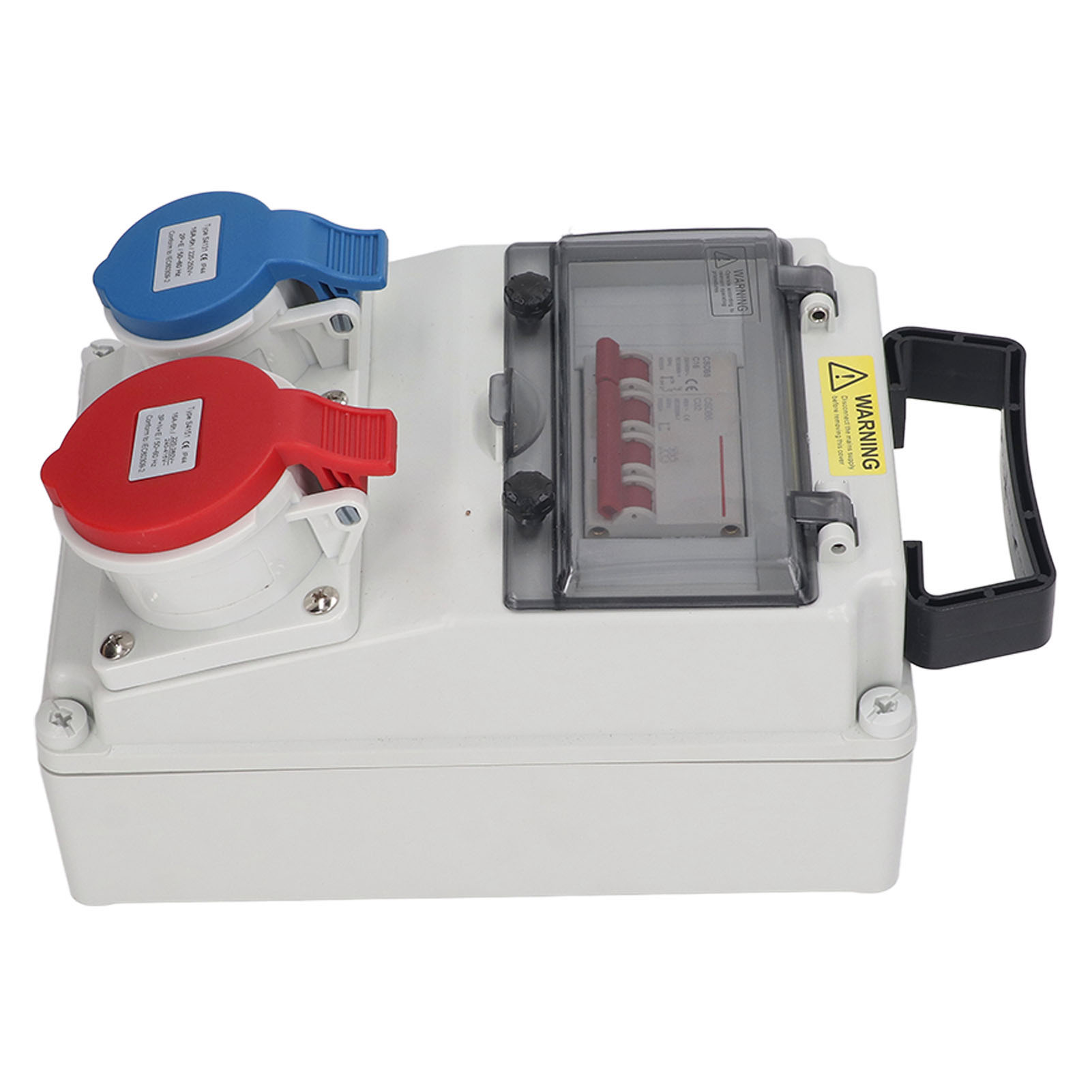 Baustellen-stromverteiler, 5-polig, Tragbar, Mit 1 Schuko-steckdose (230 V Oder 400 V Ac).