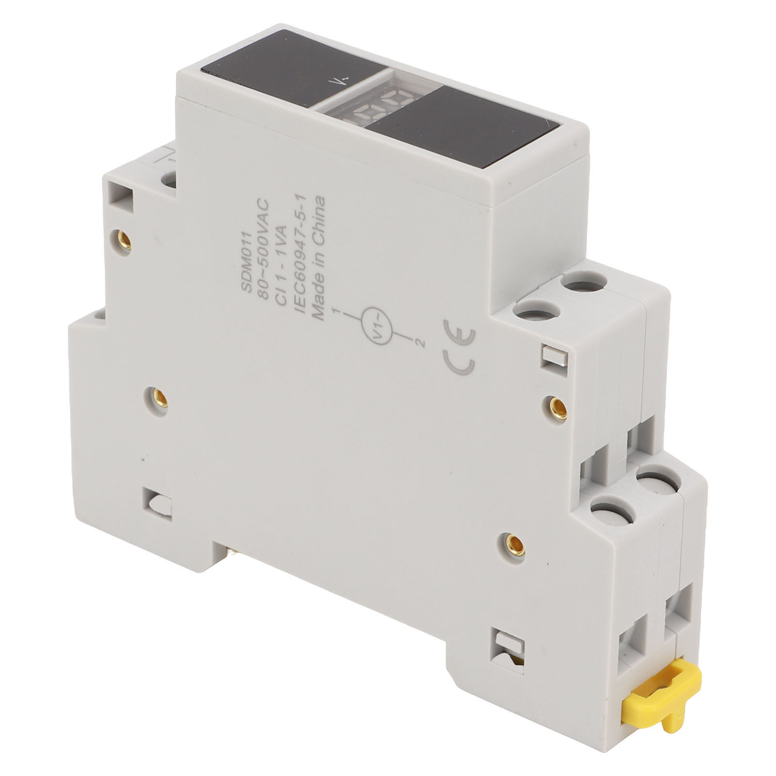 Einphasen-spannungsmesser Mit Digitalanzeige, Abs-gehäuse, Mini-modulvoltmeter Für Elektriker, Ac 80 V–500 V