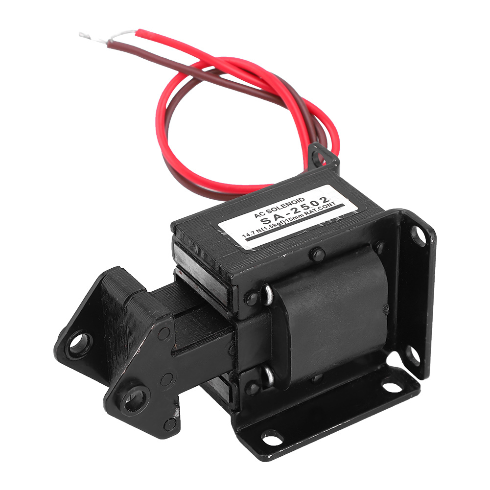 Wechselstrom-zugmagnet-elektromagnet Für Industrielle Automatisierung, 220 V Ac, 14,7 N, 15 Mm Hub, Sa-2502