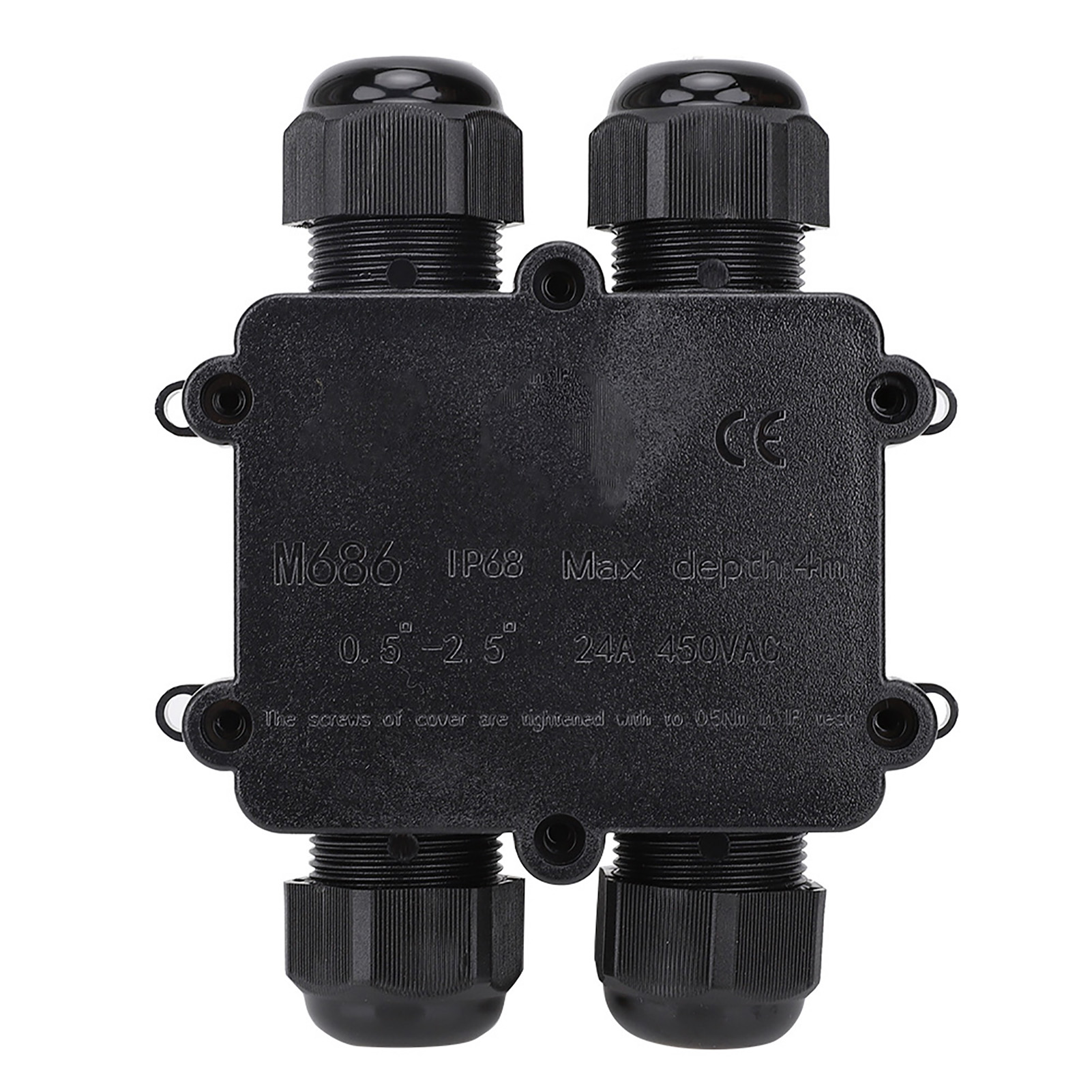 Wasserdichte Kunststoff-anschlussdose M686 Für Außenkabel, 4-fach, H-förmig, Ip68