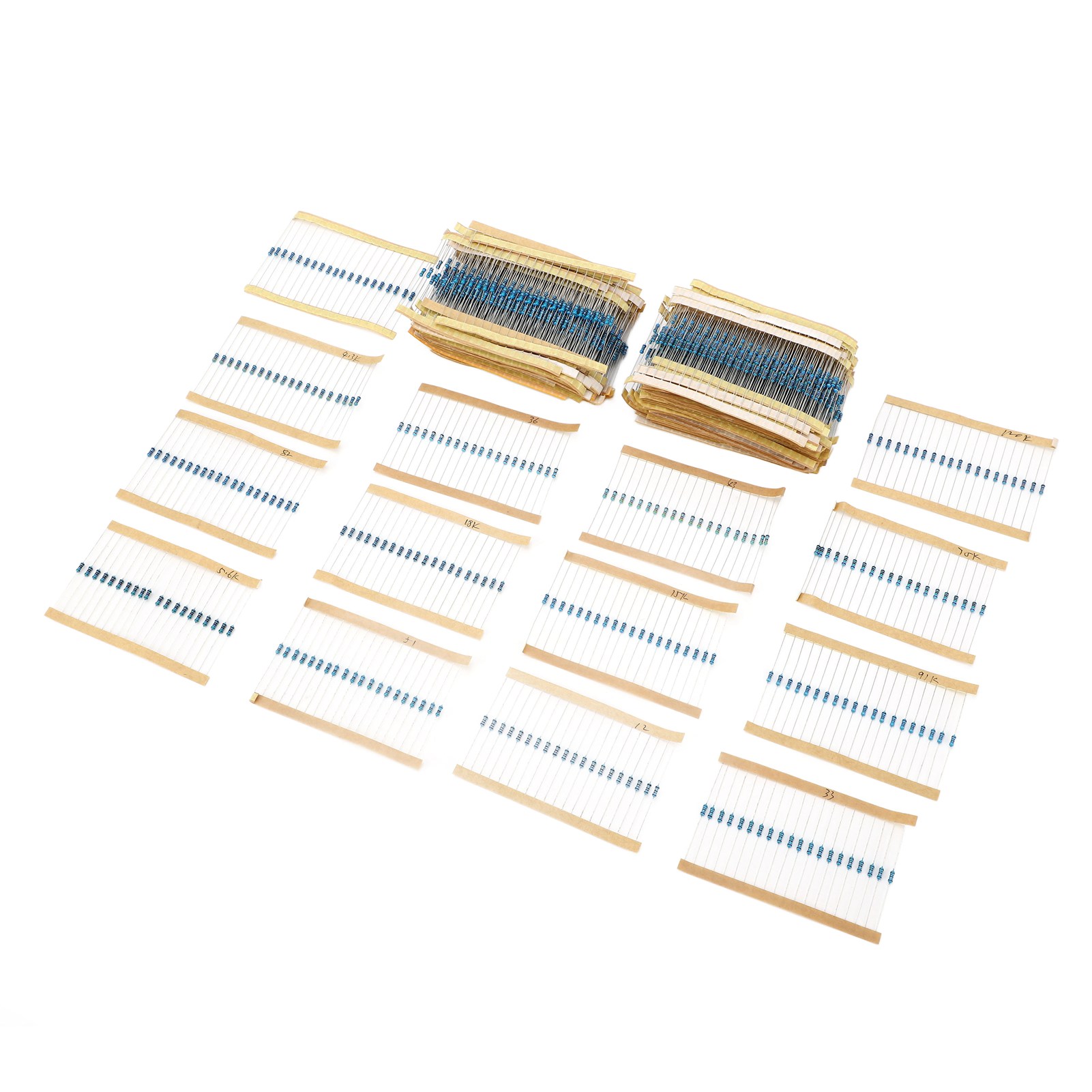 2600 Stück Metallfilmwiderstände, 130 Werte, 0,25 W, 1 Ω–10 Mω, Sortiment Für Elektronik-bastler