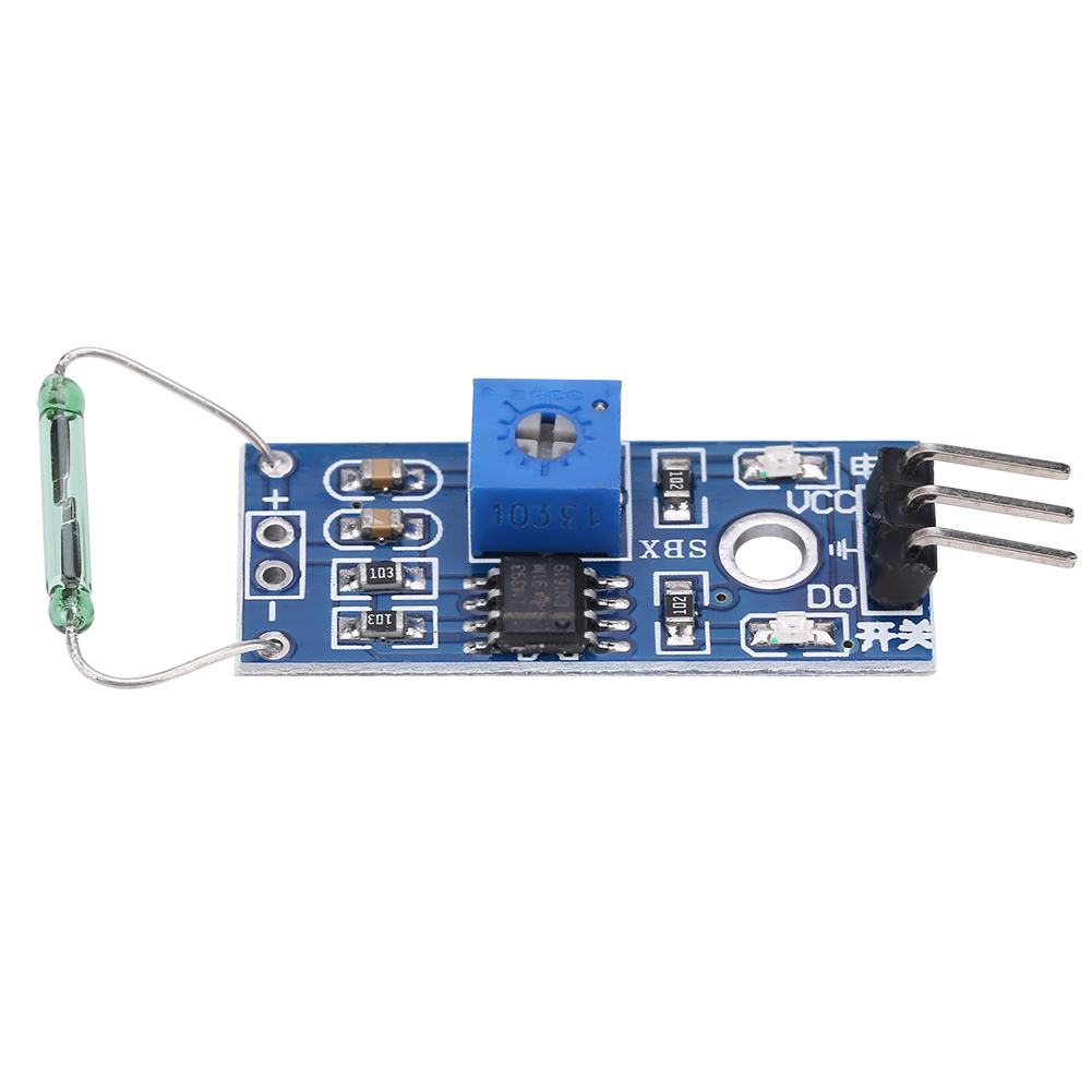 4-teiliges Set Reed-sensor-magnetschaltermodul Diy-kit, Normalerweise Offen
