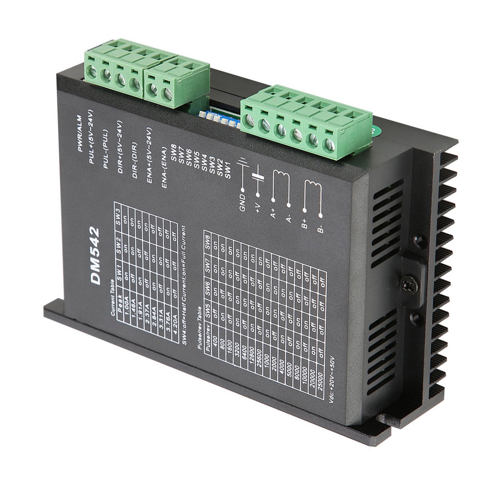 Dm542 2-phasen-schrittmotortreiber, Serie 57/86, 18–48 V Dc, Spitzenstrom 4,2 A