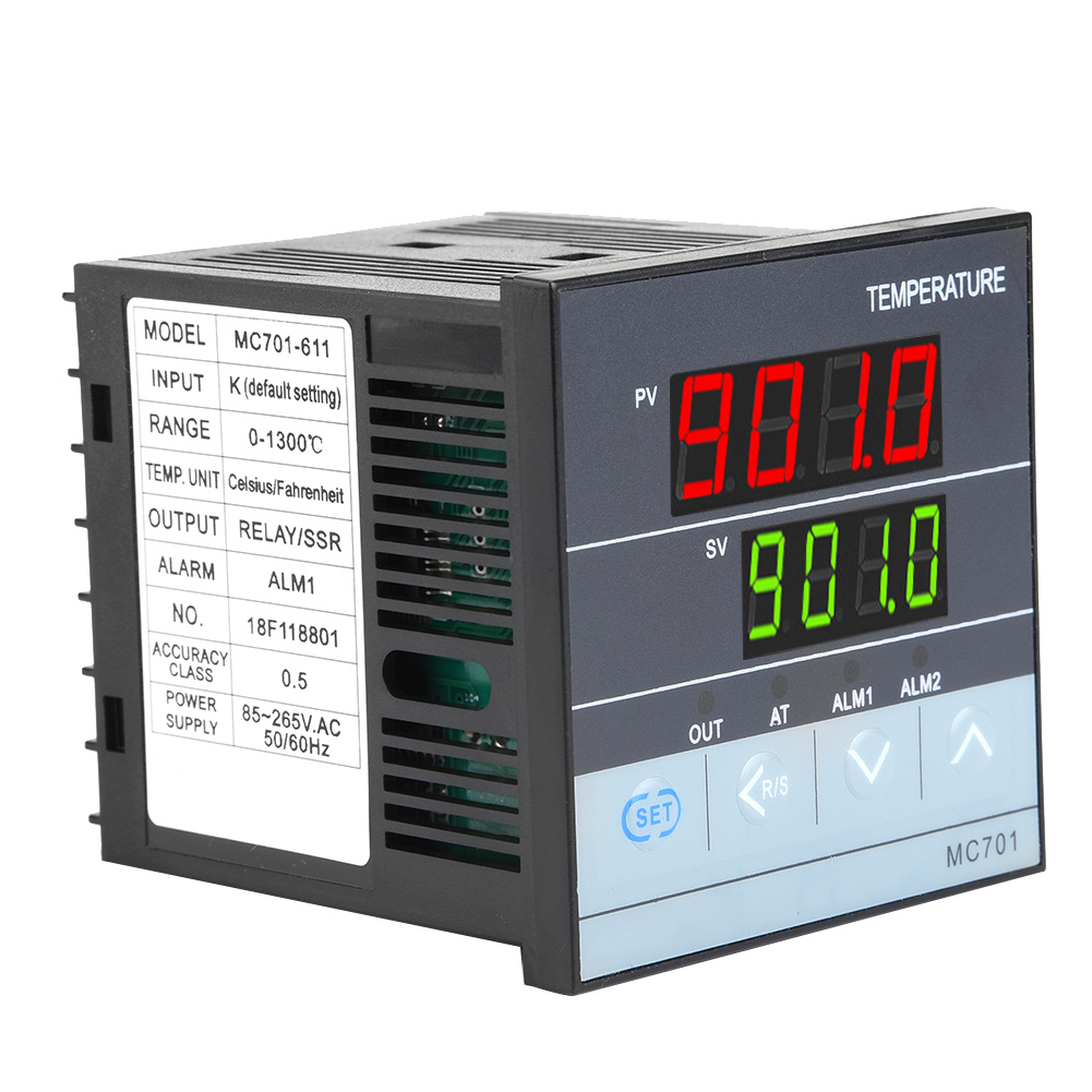 Mc701 Digitaler Pid-temperaturregler Typ K, Pt100-sensoreingang, Relais-ssr-ausgang