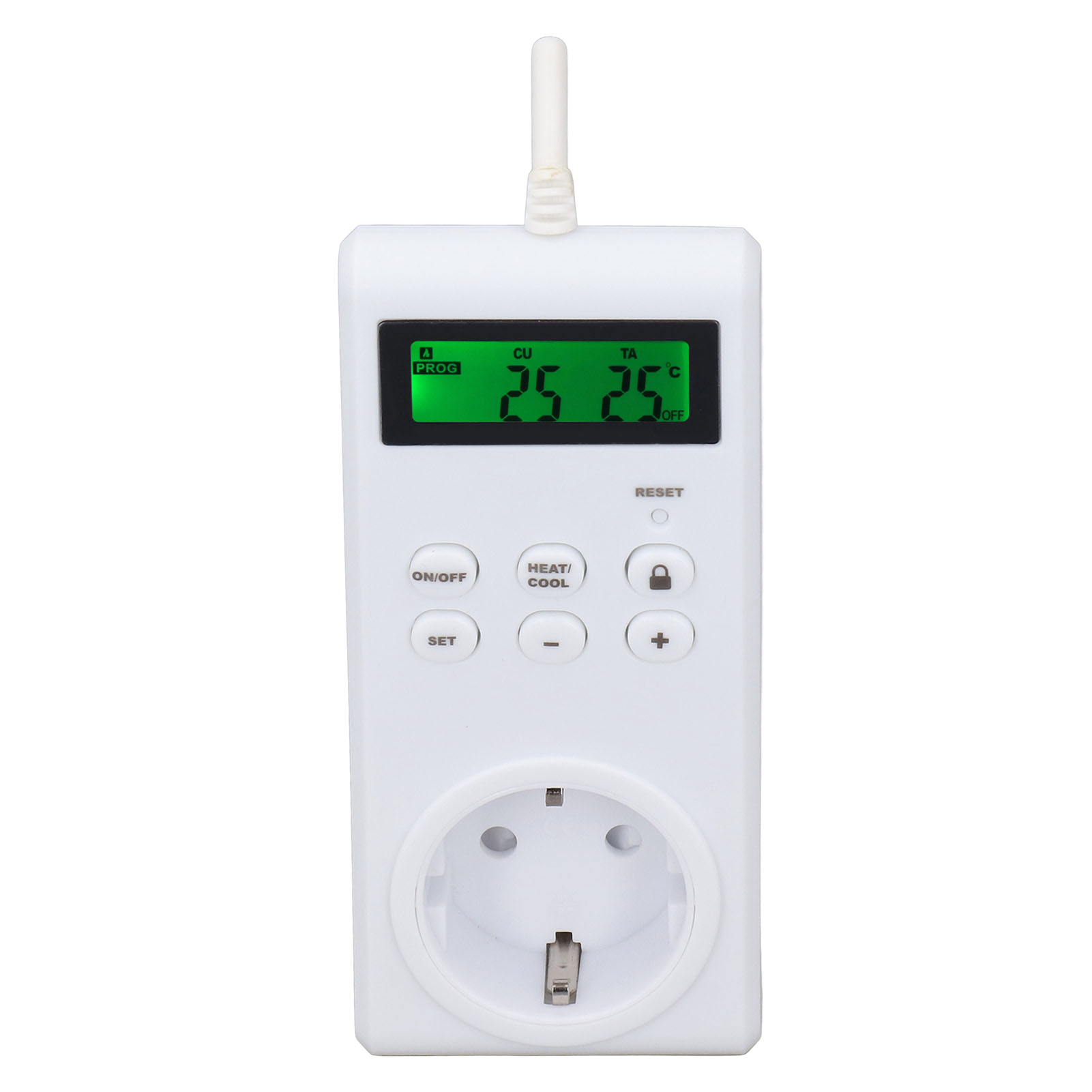 Drahtloser, Programmierbarer Thermostat-steckdosenschalter Mit Automatischer Temperaturregelung, Eu-stecker, 230 V
