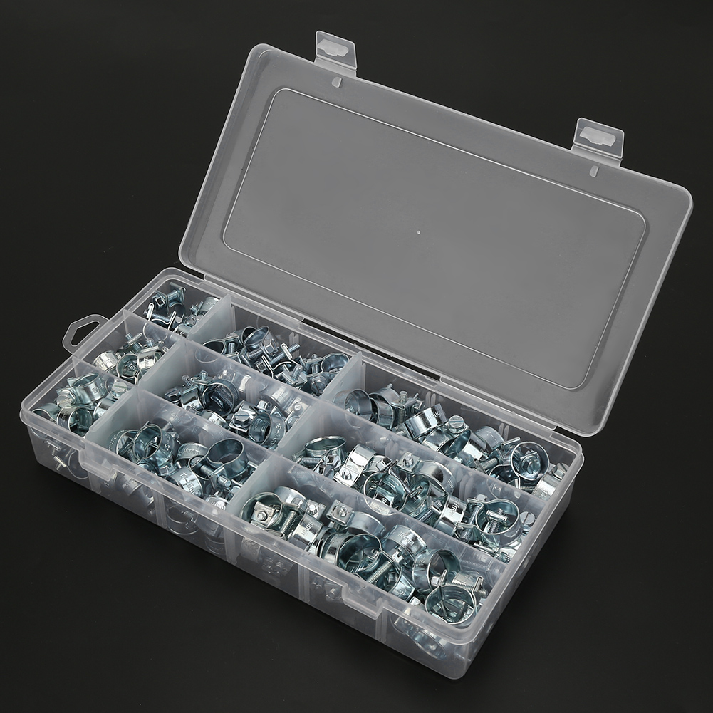 135 Stück Verzinkte Mini-kraftstoffschlauchschellen, Leitungs- Und Rohrschellen, 8–18 Mm