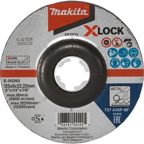 E-00393 Schruppscheibe 125x6mm Stahl - Makita