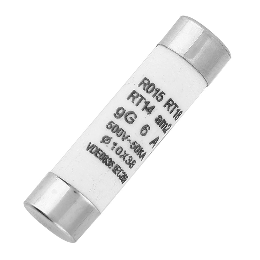 10 Stück Hochleistungs-zylindersicherungen Mit Anzeigevorrichtung 10x38 380-500vac (6a)