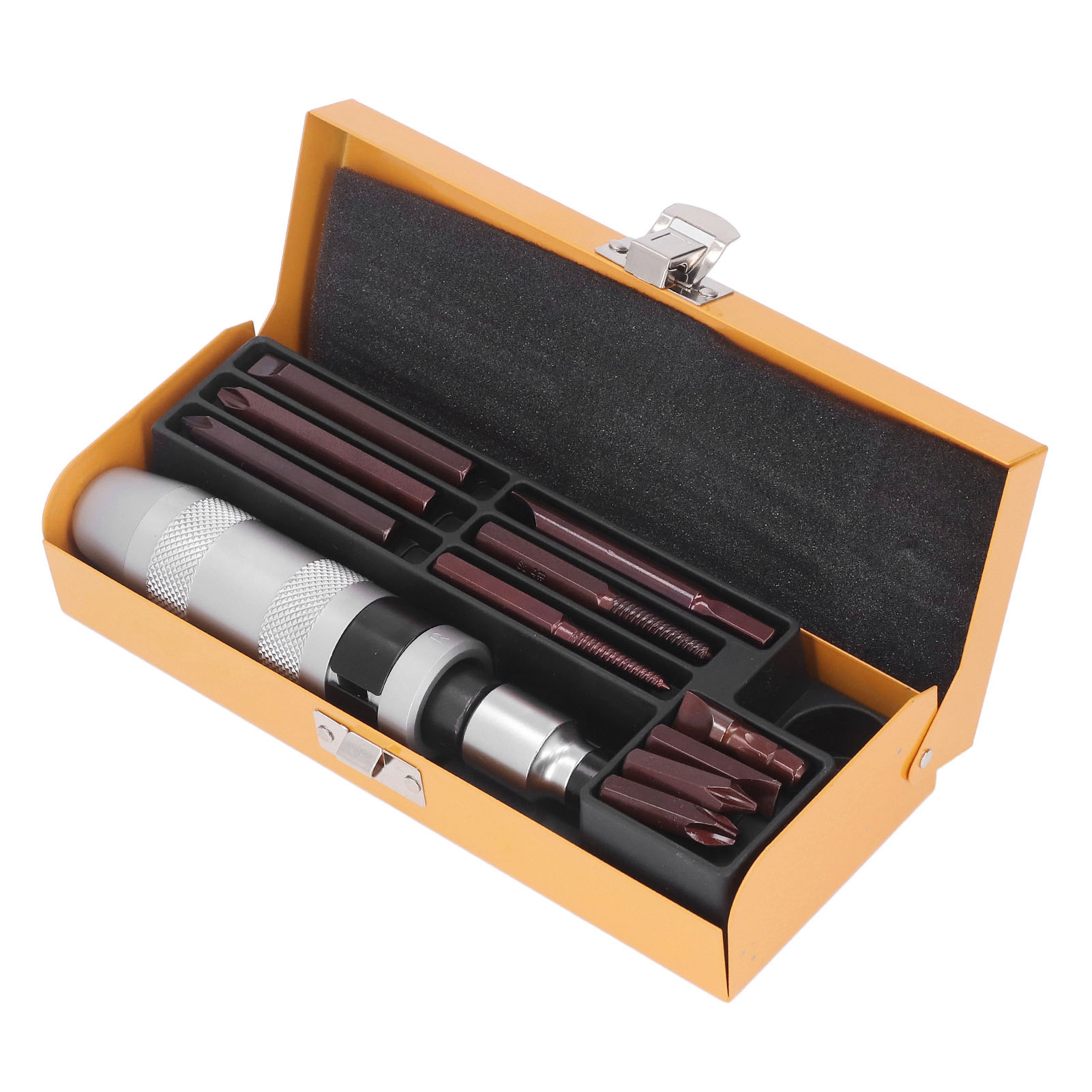 12-teiliges Set Aus Stahl-schlagschraubern, Ersatz-schraubendreherbits Und Zubehör