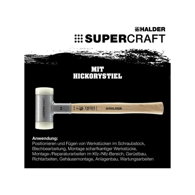 Halder - Supercraft-Schonhammer ø 60, rückschlagfrei, Nylon