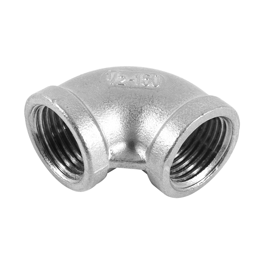 1/2"-winkelrohrverbinder, 90 Grad, Edelstahl, Innengewinde Dn15