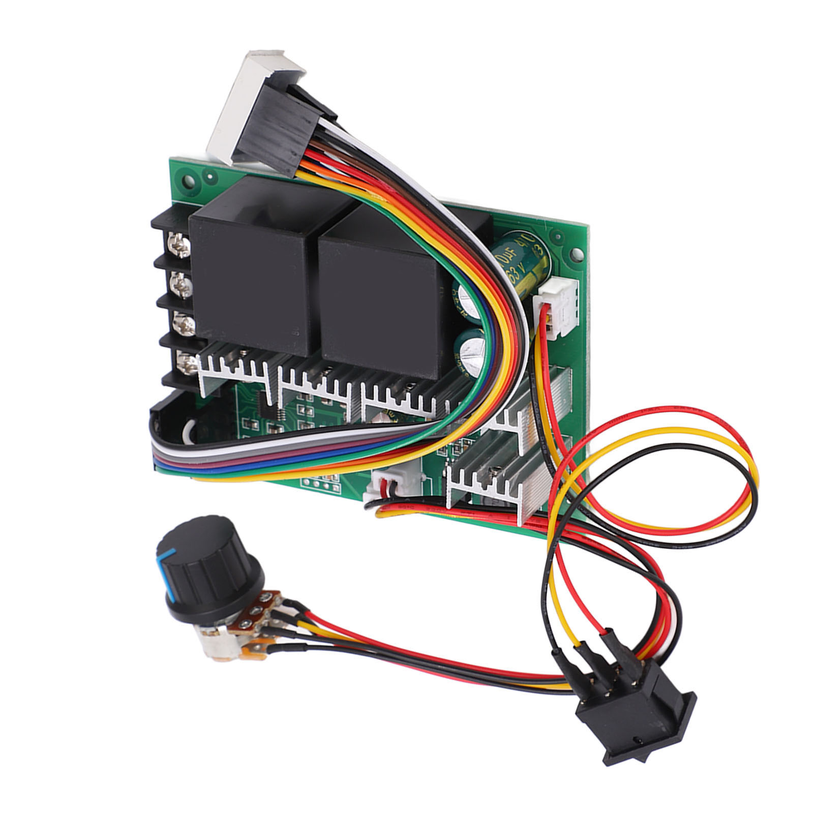 Drehzahlregler Für Gleichstrommotoren 12–24 V, 60 A, Rechts-/linkslauf, Steuerschalter Mit Potentiometer Und Digitalanzeige