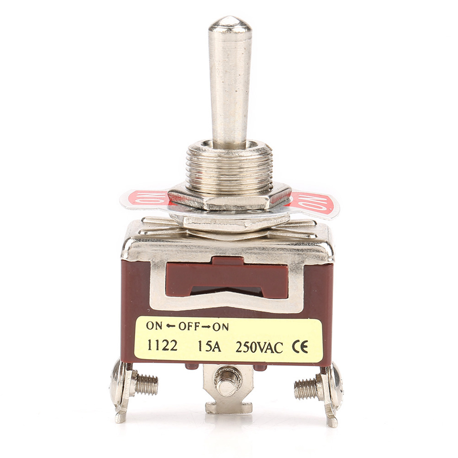 5 Stück Ein/aus/ein 3-positionen-kippschalter, 3-polig, 12 Mm, 15 A, 250 V Ac