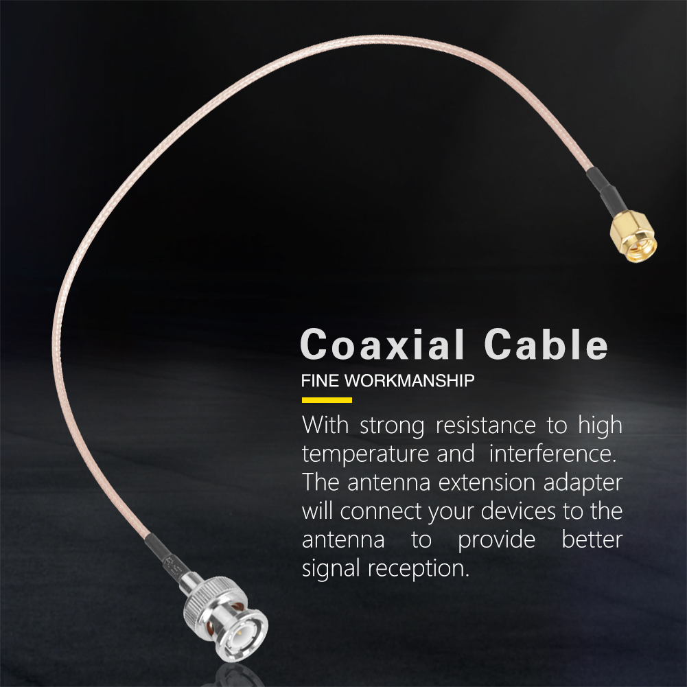 2 Stück 50 Ω 30 Cm Sma-stecker Auf Bnc-stecker Rg316 Koaxialkabel Für Antennenverlängerungsadapter