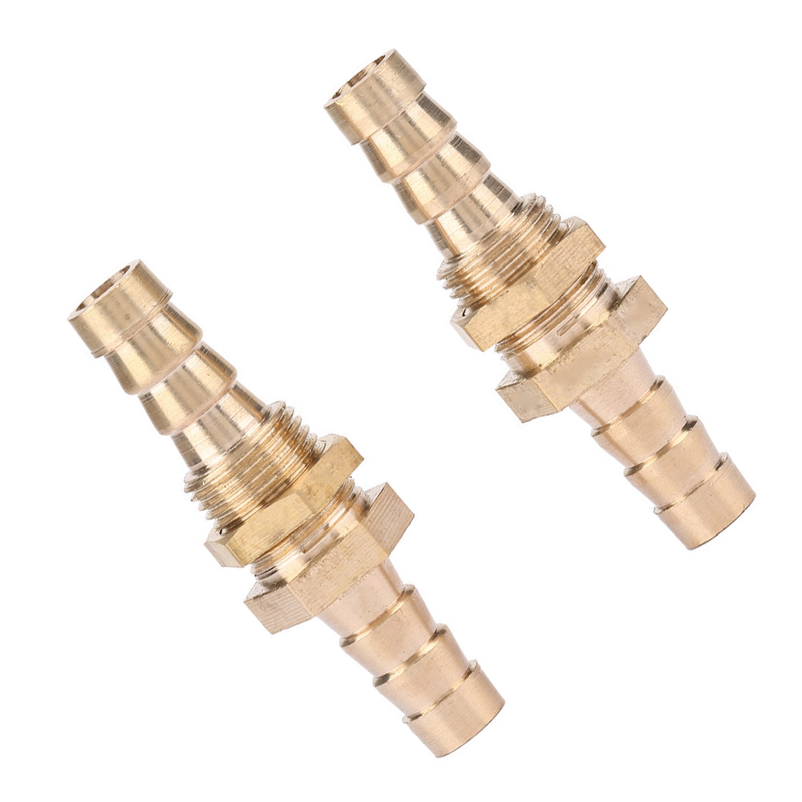2 Stück Schlauchanschluss-rohrverschraubungs-kupplungsadapter Aus Messing (10 Mm)