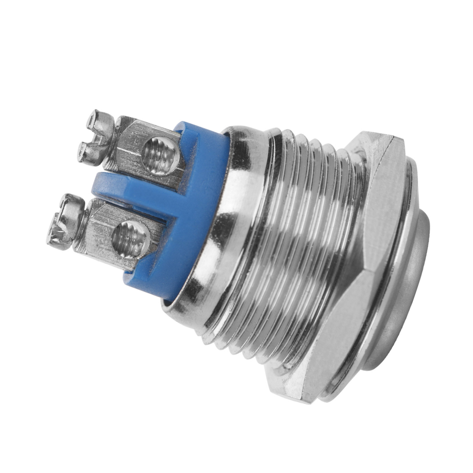 5 Stück/set 16 Mm 250 V Metall Wasserdichter 2-pin Mini-drucktaster (konvexkopf)