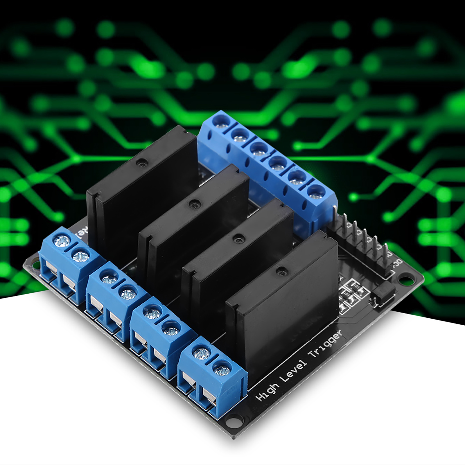 4-kanal-halbleiterrelaismodul Dc-ac 5v Hochpegeltrigger Mit 2a-sicherung