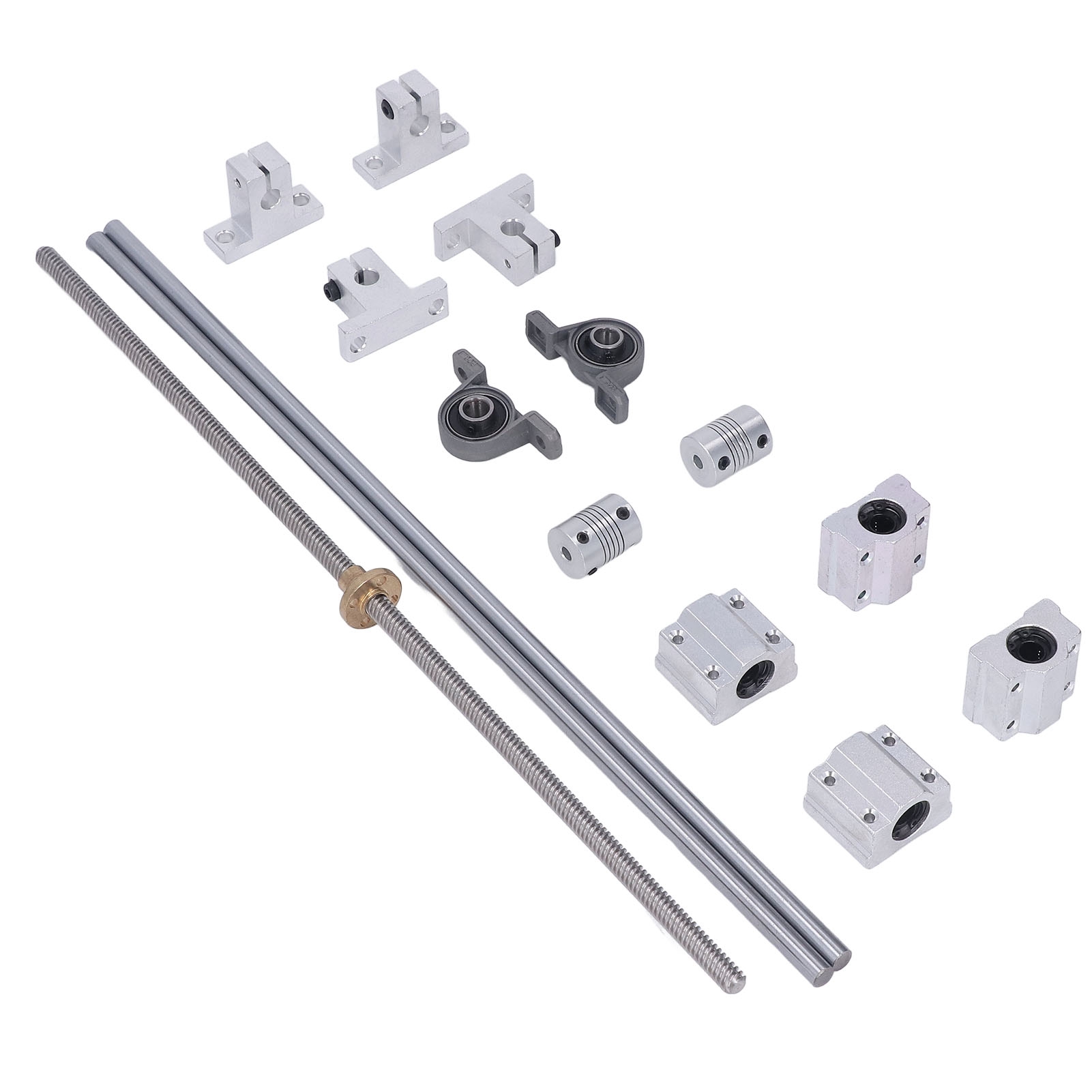 Leitspindelsatz 400 Mm, Optische Achsen, Leitspindelschiene, Wellenstütze, Lagerbock, Gleitblock-kit