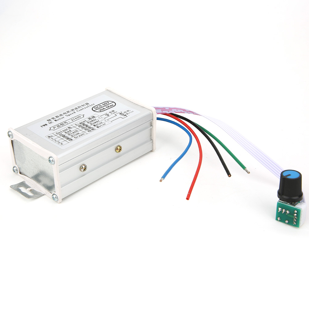 Bürsten-gleichstrommotor-controller, Einstellbare Pwm-drehzahlregelung, Dc 9–60 V, 10 A/20 A/30 A