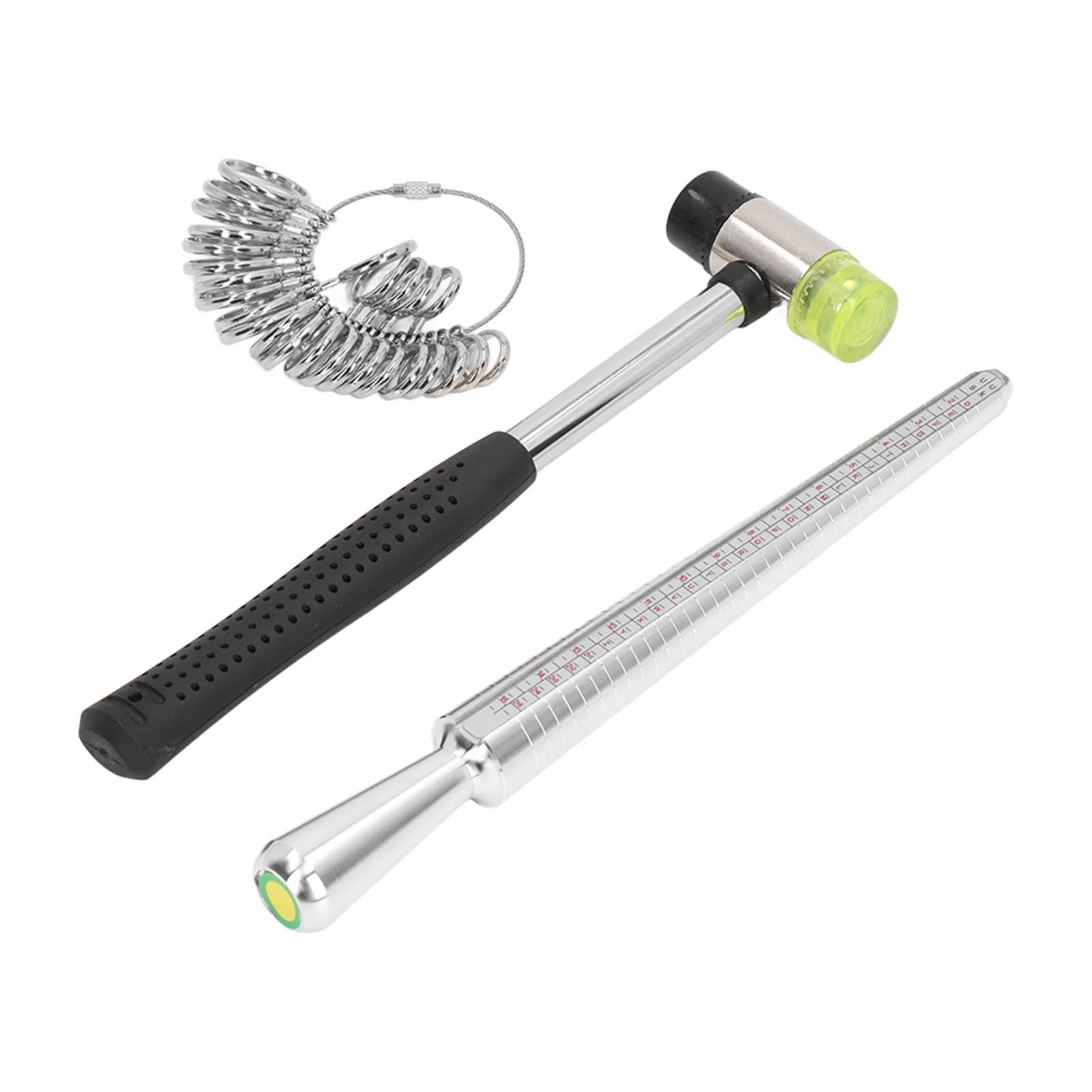 Ringgrößenmesser, Dornlehre, Schmuckhammer, Messset, Größenlehre
