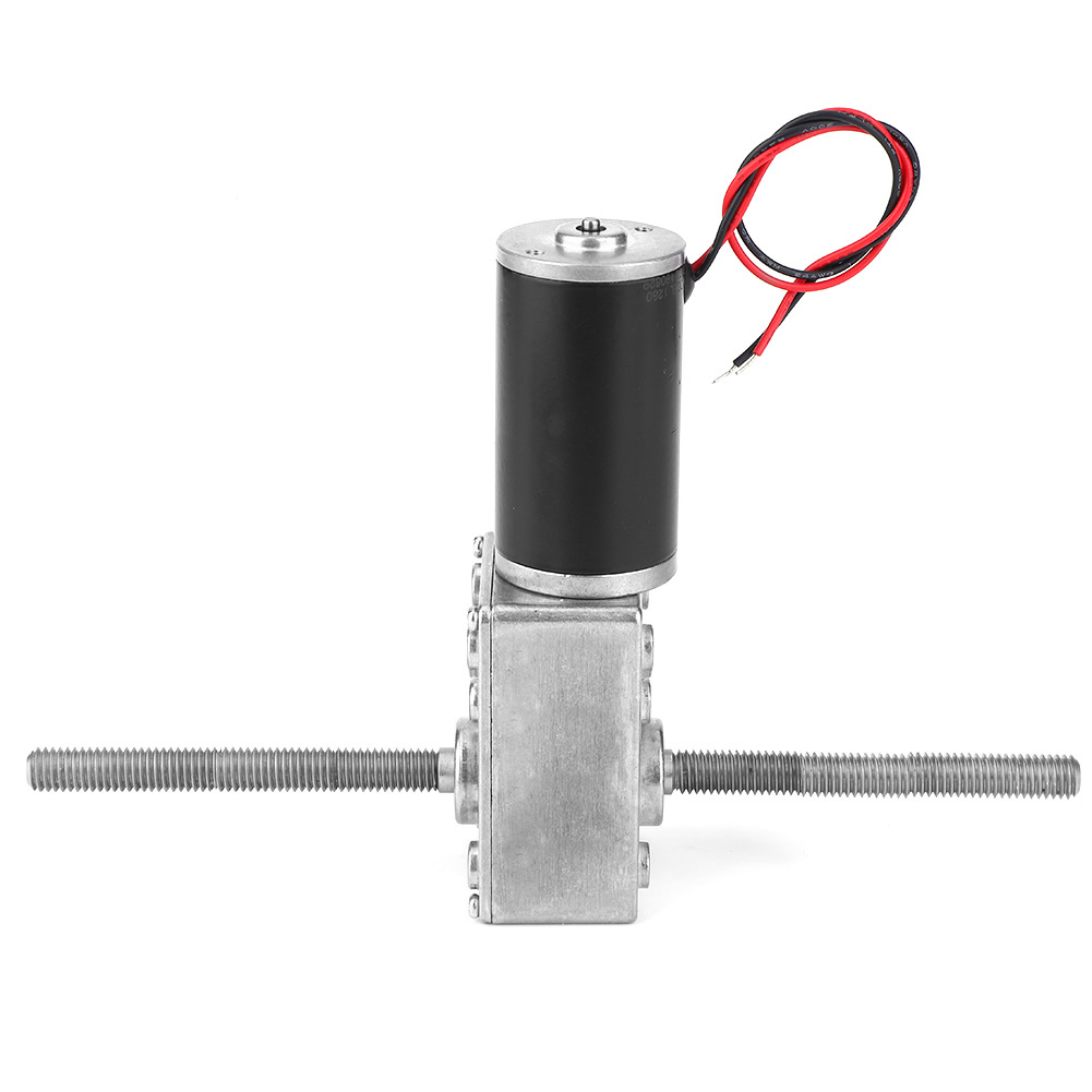 24v Doppelwellen-metallgetriebe Turbo-schneckengetriebemotor M8 Rechtsgewinde (290)