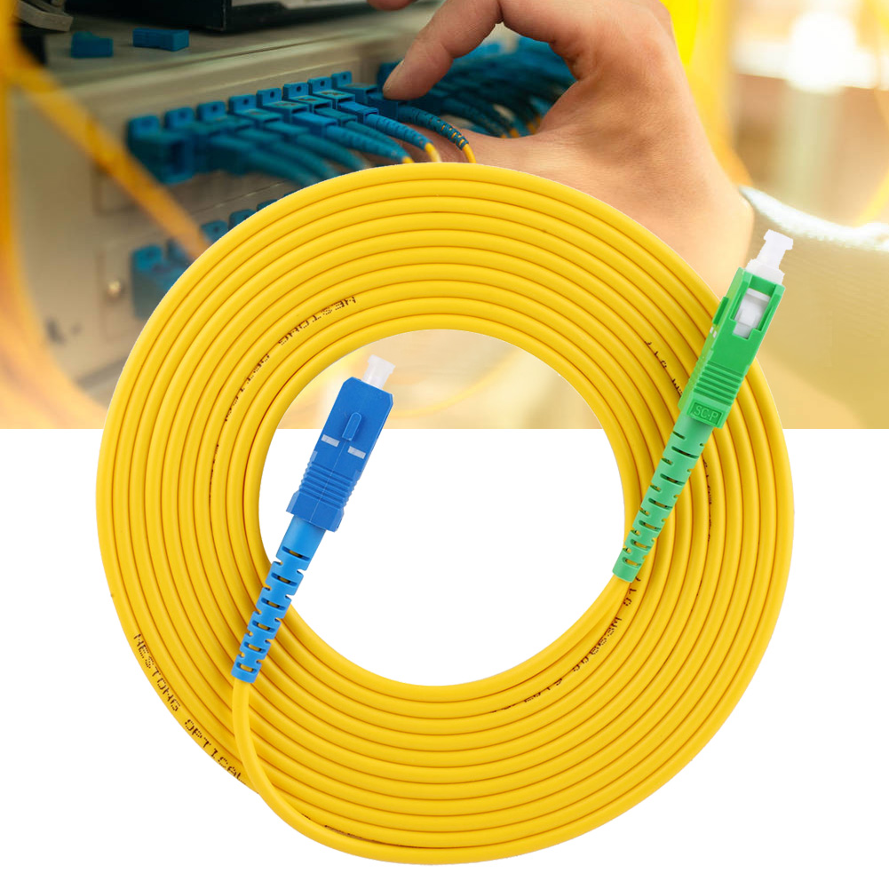 2 Stück 3 Meter Sc Apc-sc Upc Singlemode-glasfaser-patchkabel Glasfaser-jumper