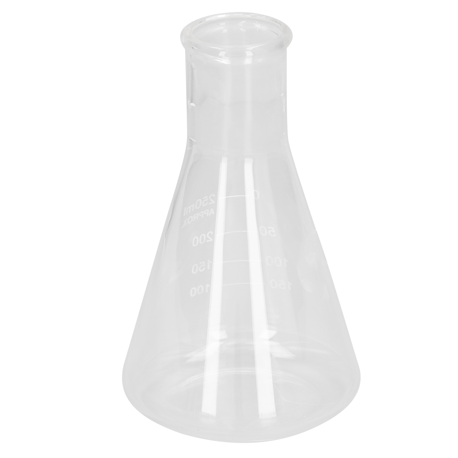 Erlenmeyerkolben Mit Schmaler Öffnung, Verdicktes Borosilikatglas, Für Laborchemie, 250 Ml