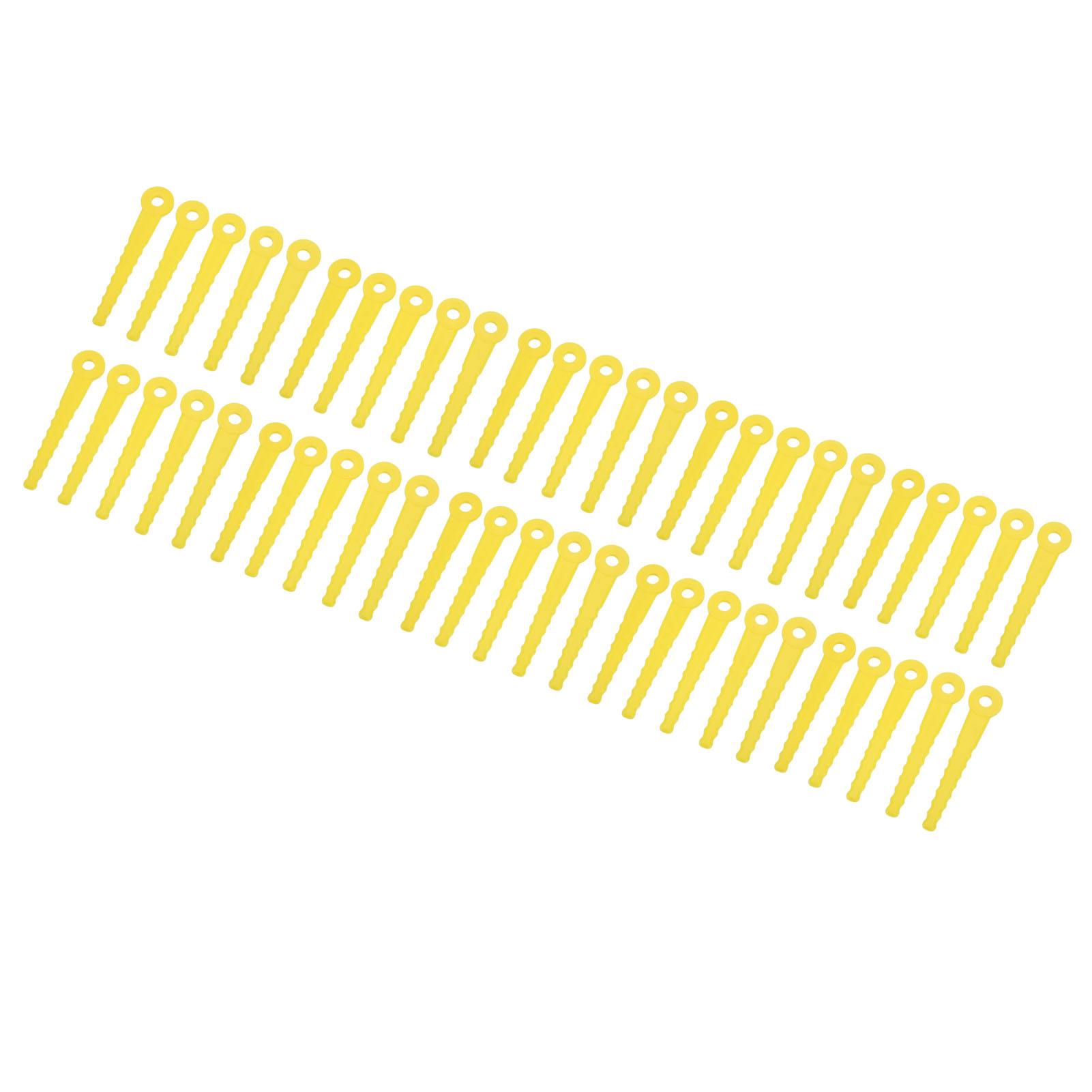 50-teiliges Rasenmäher-kunststoffmesser-set (8 Mm) Mit Schneidkopf Aus Abs (l100)
