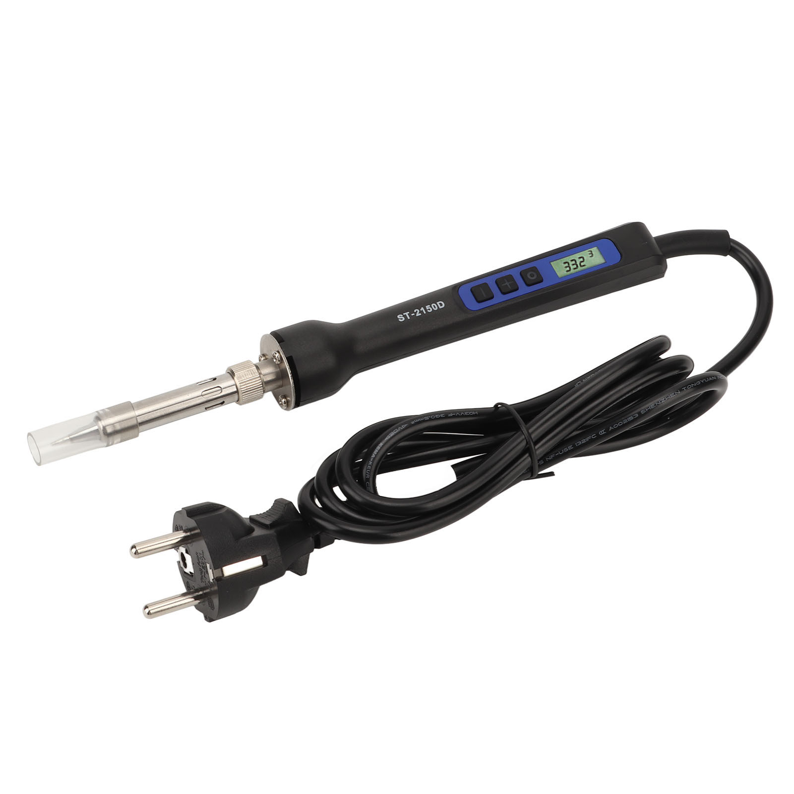 Hochleistungs-lötkolben Mit Digitalanzeige, Lcd-display, Tragbar, Eu-stecker, 220–240 V, St-2150d, 150 W