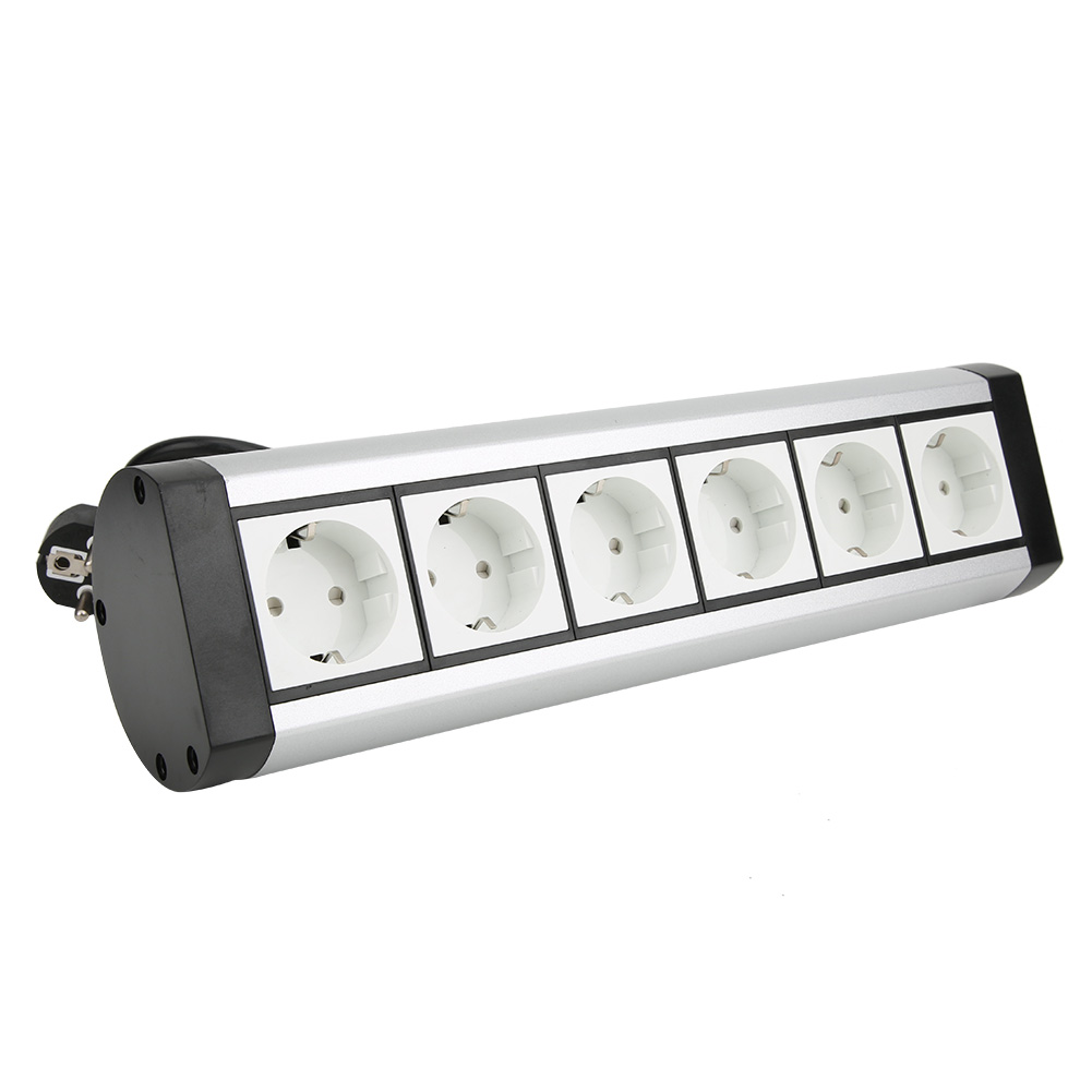Steckdosenstecker Aus Aluminiumlegierung Für Haushalts- Und Bürogeräte, Eu-standard 250 V, 5/6 Steckdosen