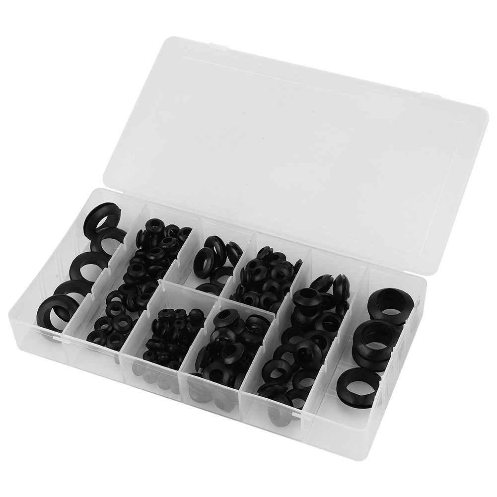 180 Stück/box Gummitüllen, 8 Größen, Sortiment Zum Schutz Von Kabeln Und Schläuchen