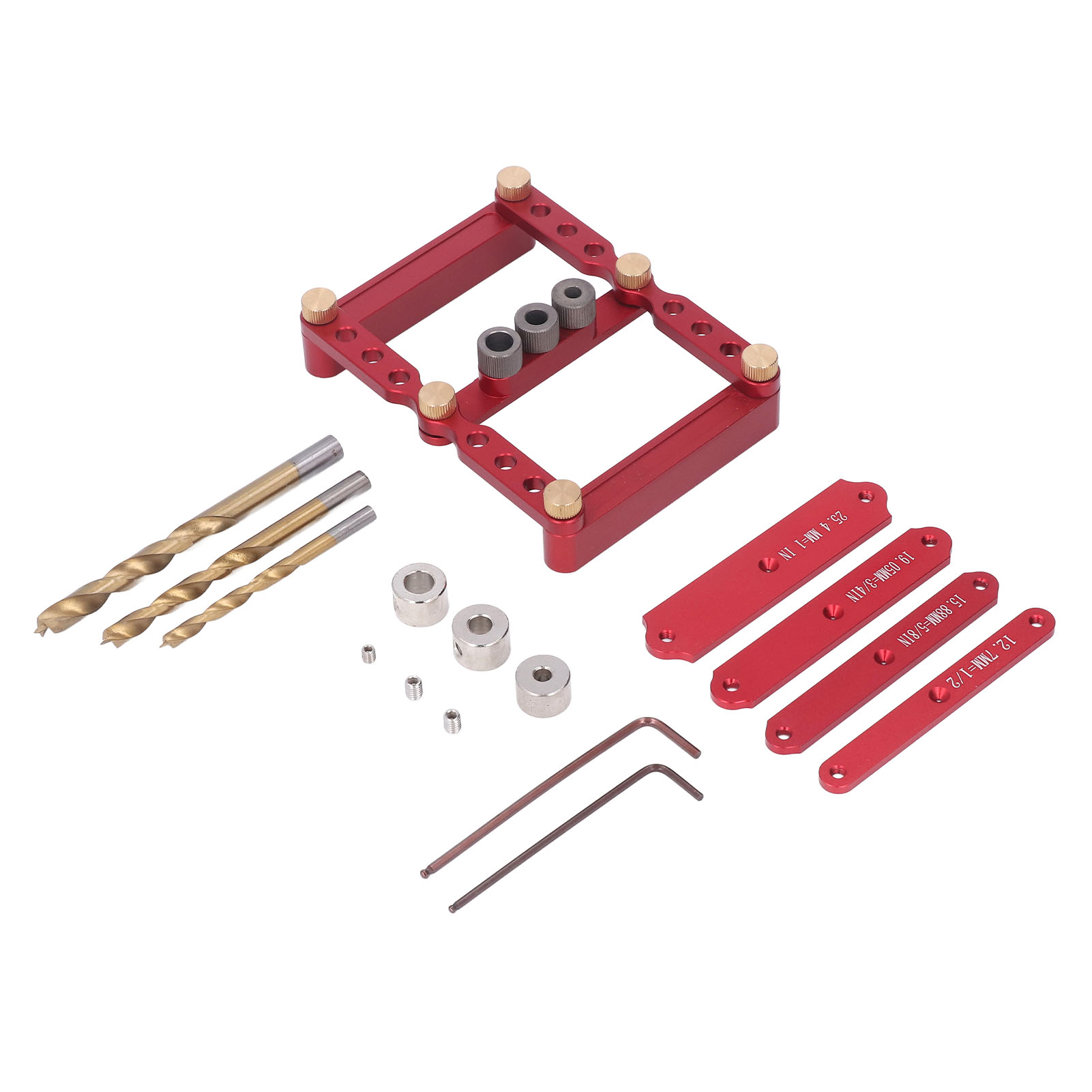 Bohrpositionierer Für Holzbearbeitungsbohrer Aus Aluminiumlegierung Mit Zentrierlehre
