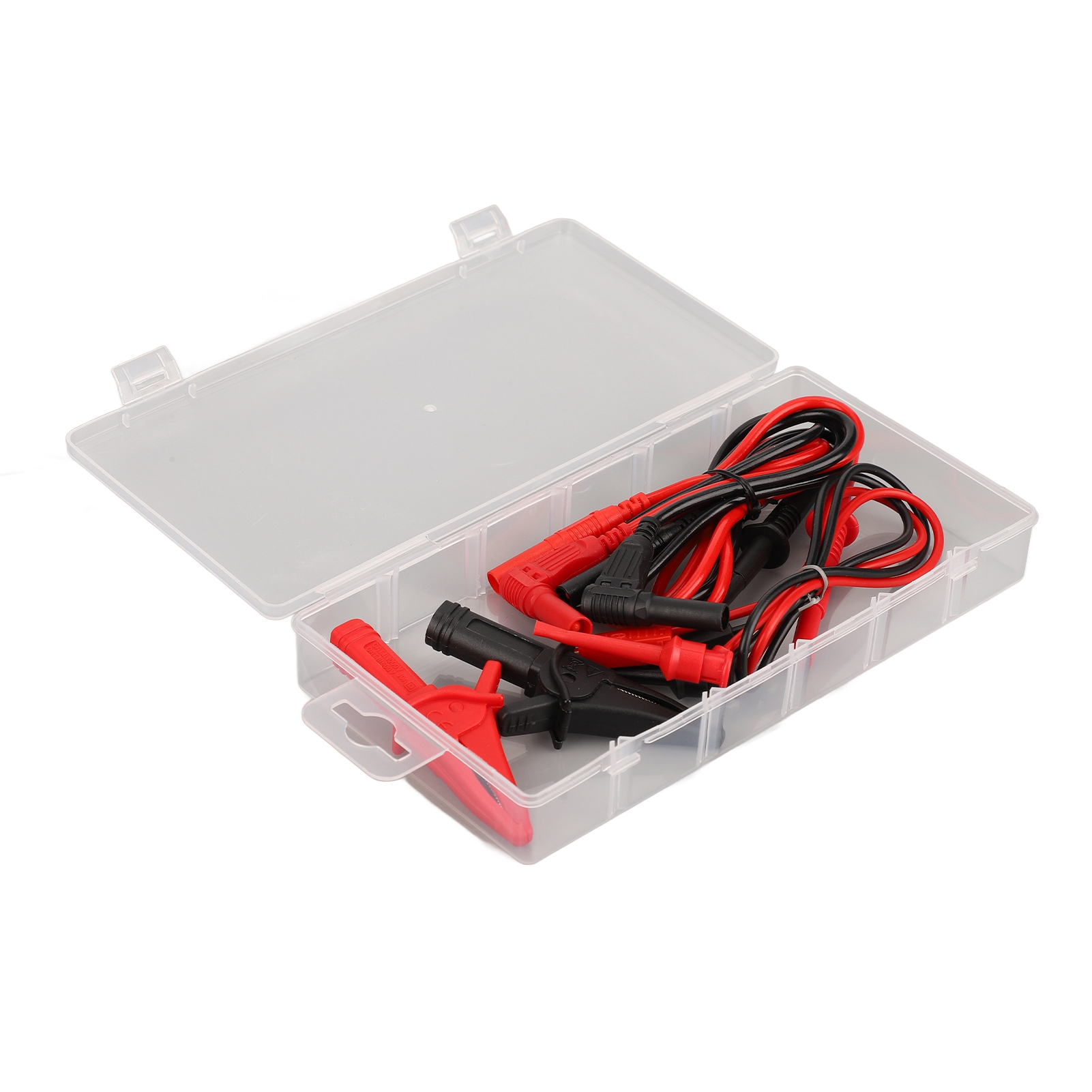 Multimeter-messleitungen-set, Elektronische Klemmen, Messing, Pvc, Pa, Stabile Leitfähigkeit, Genaue Messung, Rot, Schwarz, Testhaken-set