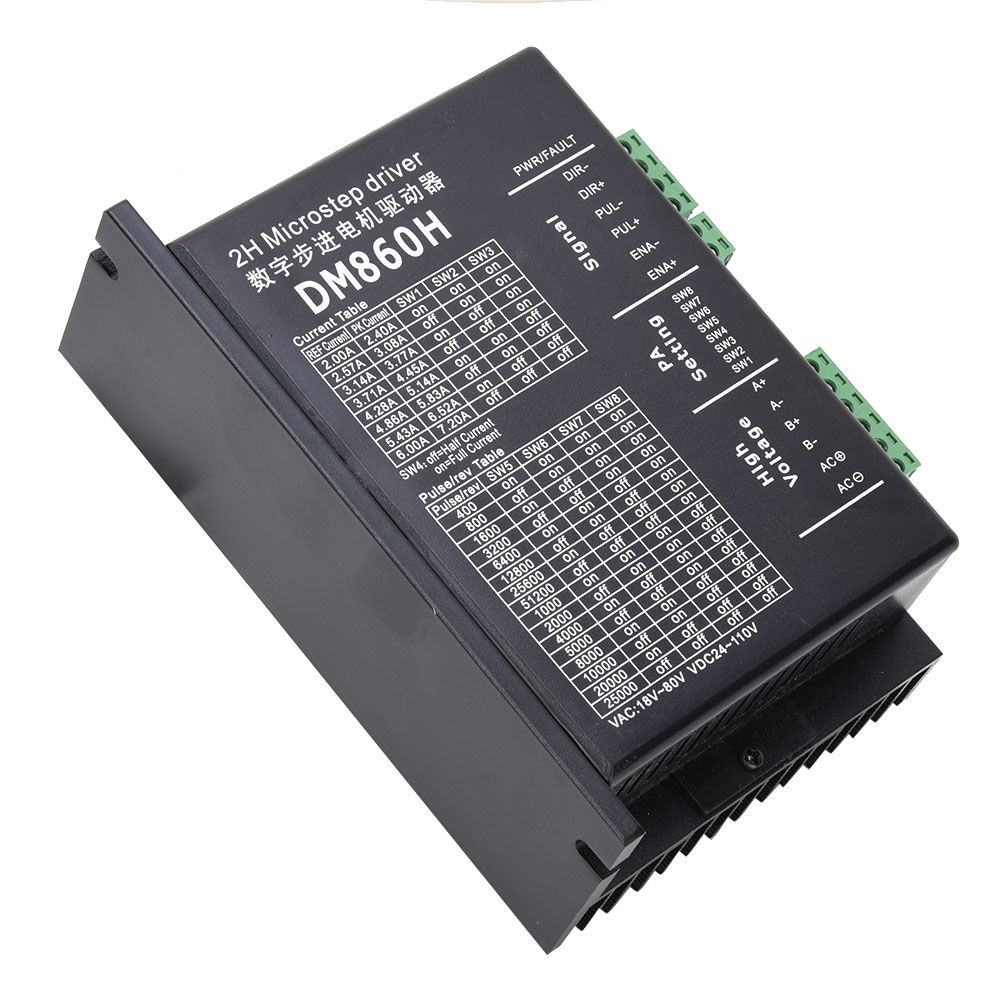 Schrittmotortreiber, 2-phasig, Optisch Isoliert, Signaleingang, Universell, Nema23, Nema34, Dm860h
