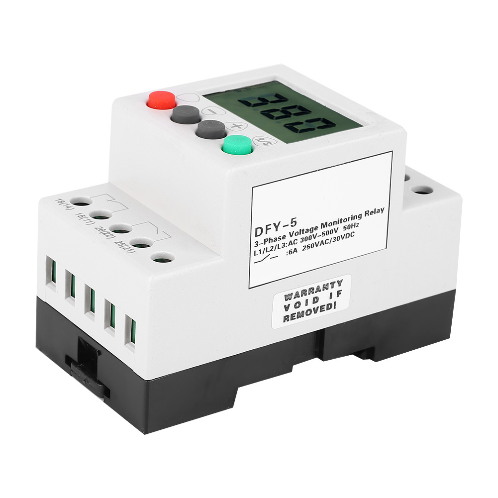 Dfy-5 Lcd-display Unterspannungs-phasenfolgeschutz 3-phasen-spannungsüberwachungsrelais