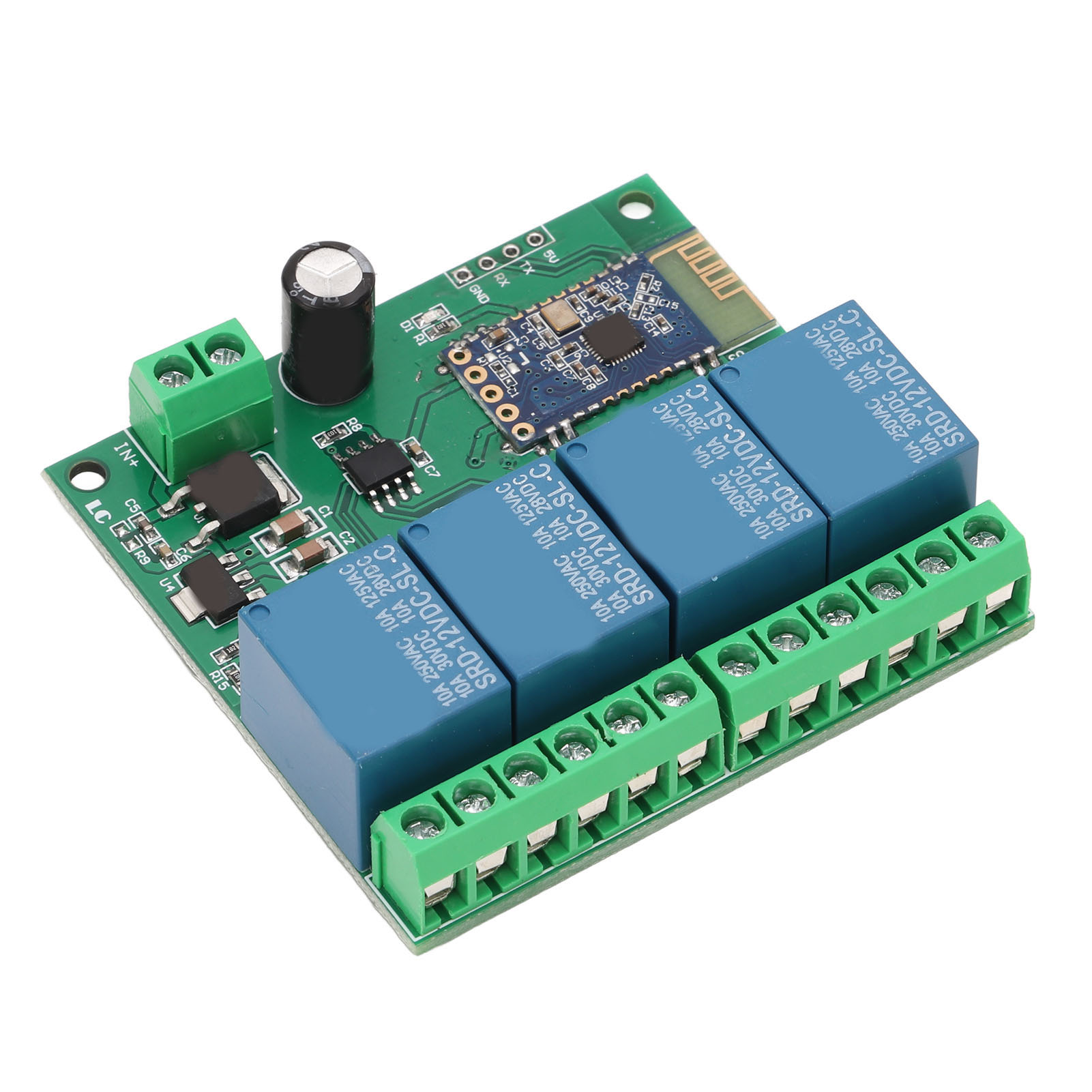 4-kanal-bluetooth-relaismodul Mit Fernbedienung Und Starker Störfestigkeit Für Smart Home Dc12v
