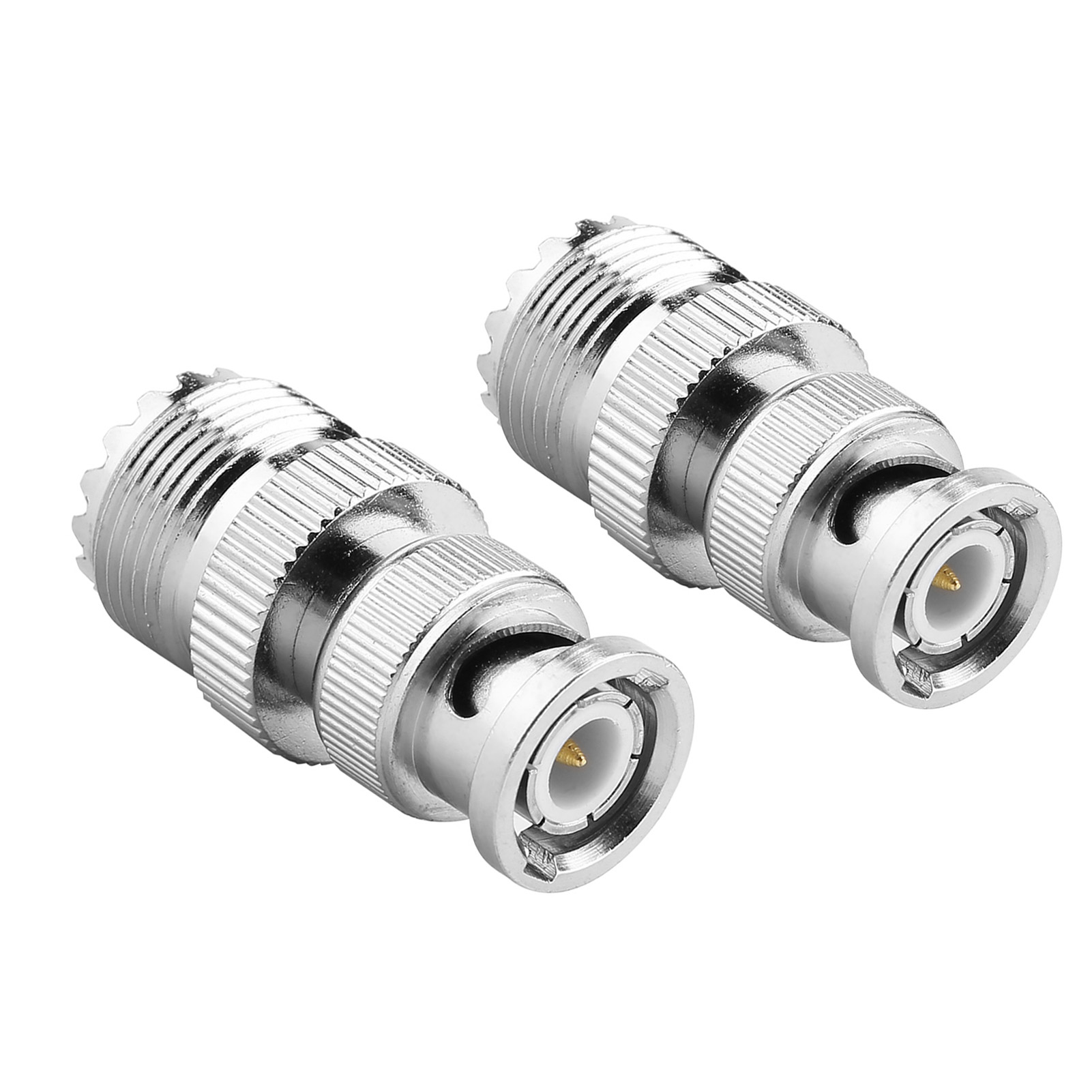 2 Stück Bnc-stecker Auf Uhf So239 Pl-259 Buchse Hf-koaxial-adapterkabelanschluss