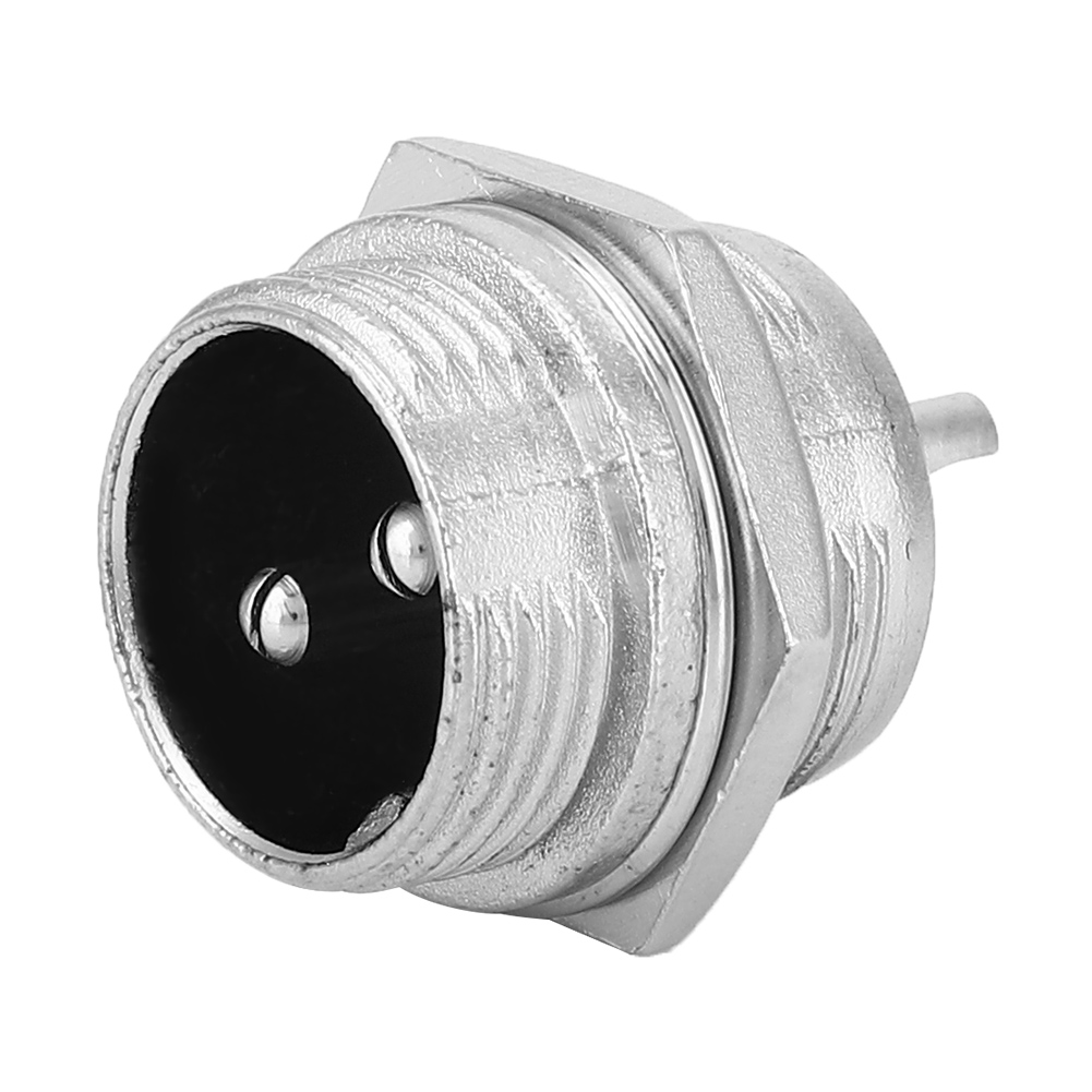 100 Stück Berm Luftfahrtstecker, Universelles Edelstahlgehäuse, 2-poliger Stecker, 16 Mm