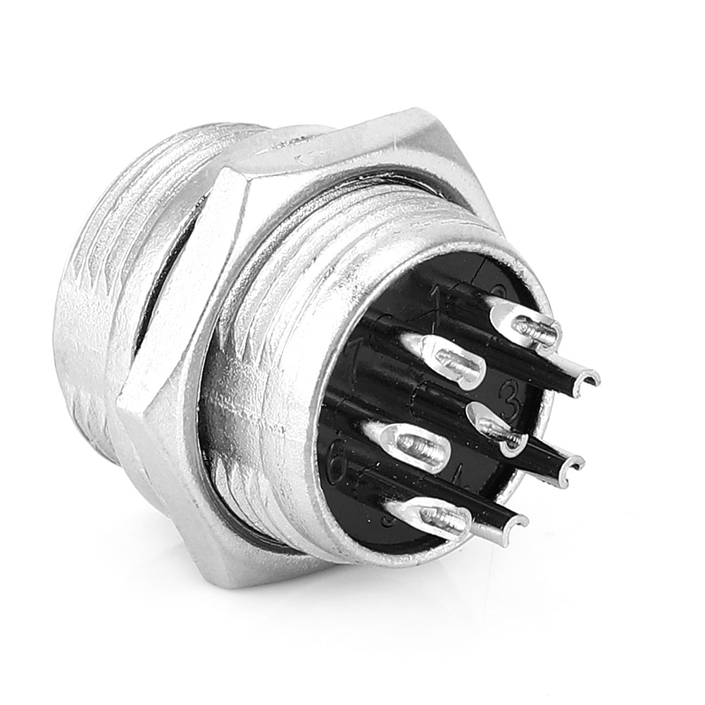 100 Stück Berm Luftfahrtstecker, Universell, 8-adrig, Edelstahlgehäuse, Stecker, 16 Mm