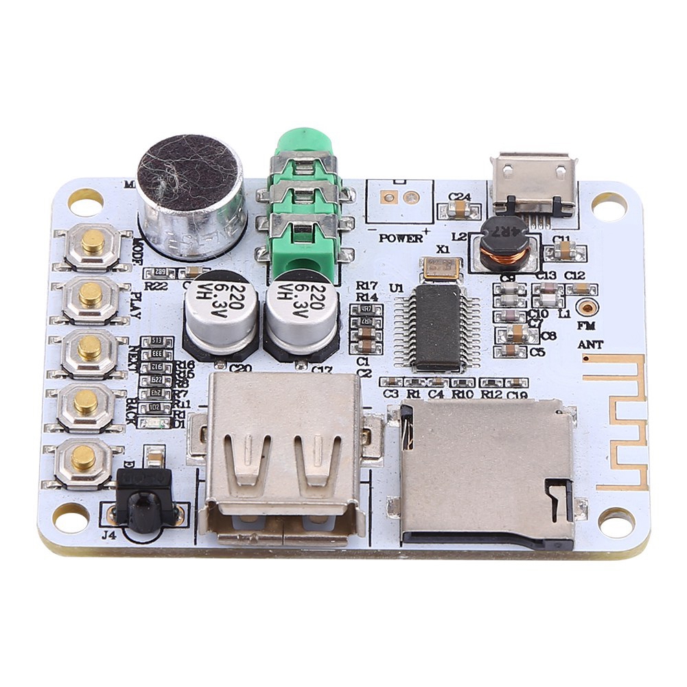 Neuer Bluetooth-audioempfänger Mit Mikrofon, Verstärker, Usb, Tf, Fm-fm-mp3-decoder, Wma-, Wav- Und Flac-player 1