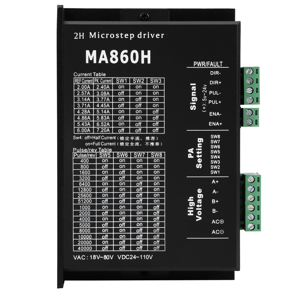 1 Stück Schrittmotortreiber-steuermodul 18–80 V Ac / 24–110 V Dc 7,2 A Für 2-phasen-86-motor