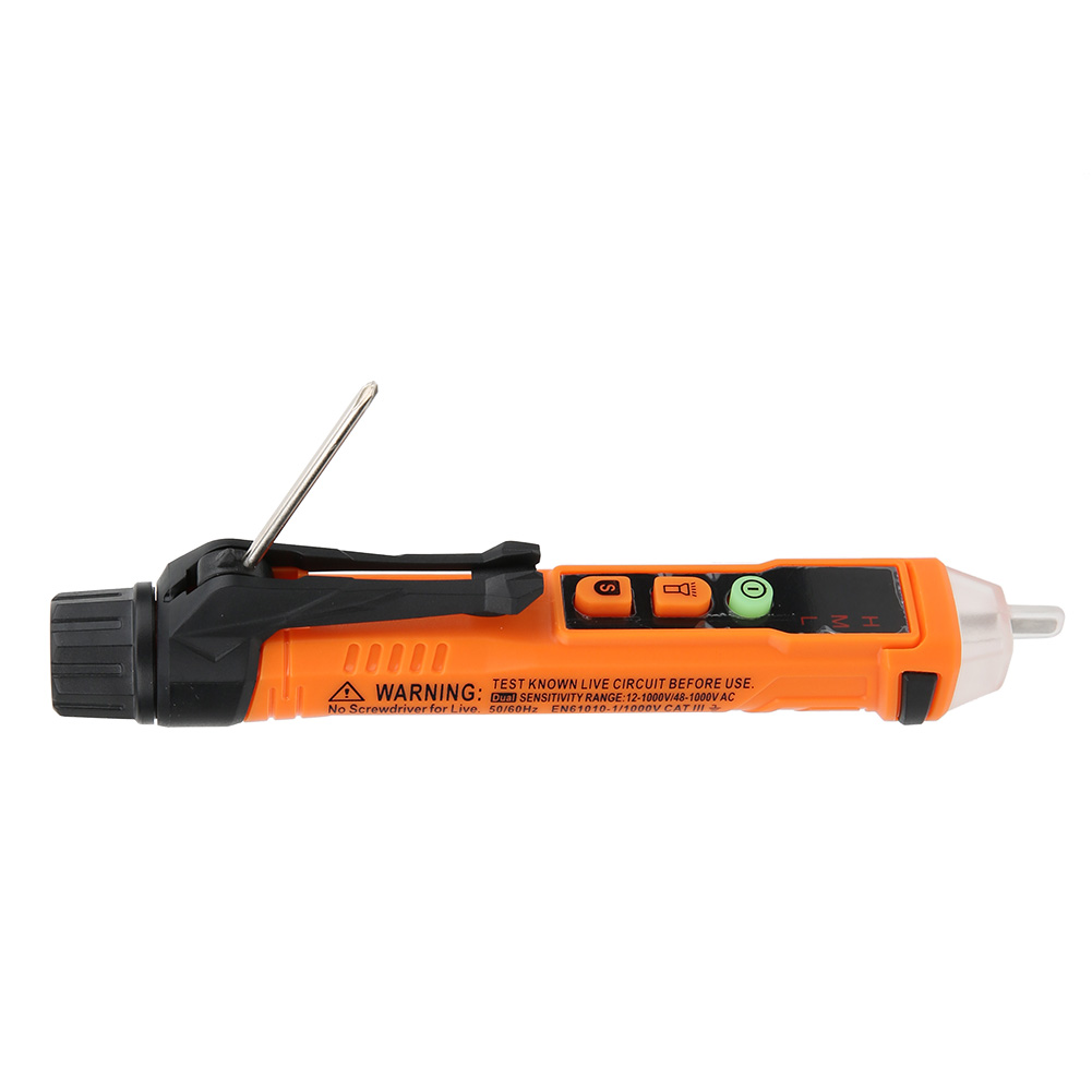 Pm8909+ Berührungsloser Spannungsprüfer In Stiftform Mit Wechselspannungsdetektor Und Akustischem/optischem Alarm