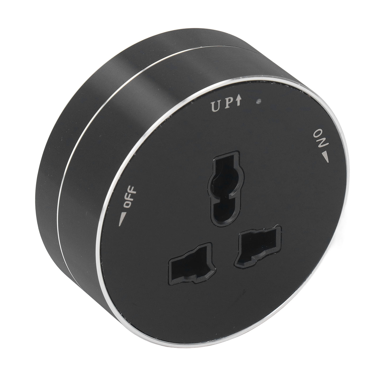 Abnehmbare Steckdosenleiste, Kabellos, Wasserdicht, Moderner Runder Steckeradapter Mit Kontrollleuchte, 250 V, 13 A