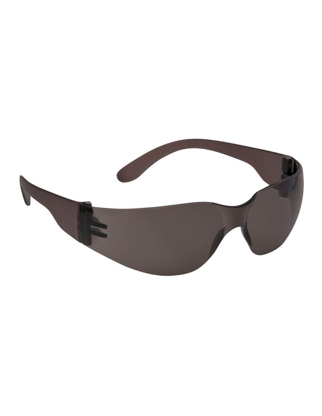 Schutzumhüllende schwarze Brille