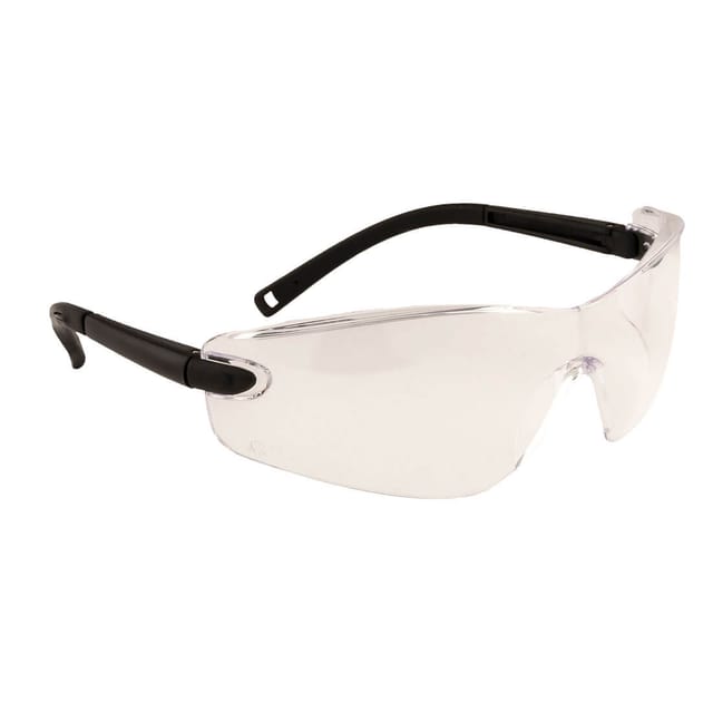 Durchsichtige Profilbrille