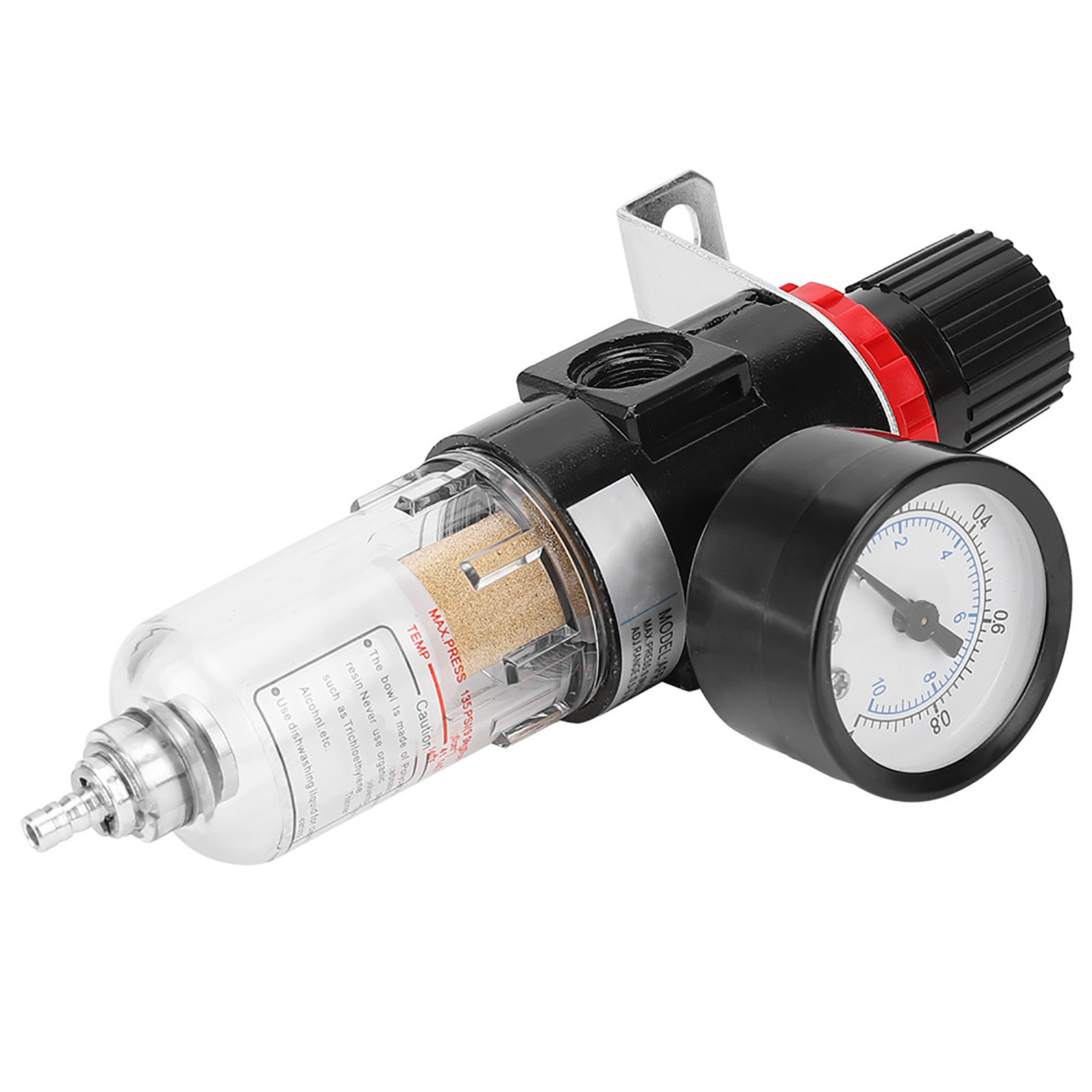 1/4 Zoll Afr2000 Öl-wasser-abscheider Druckluftfilter Druckluftaufbereitung Mit Manometer