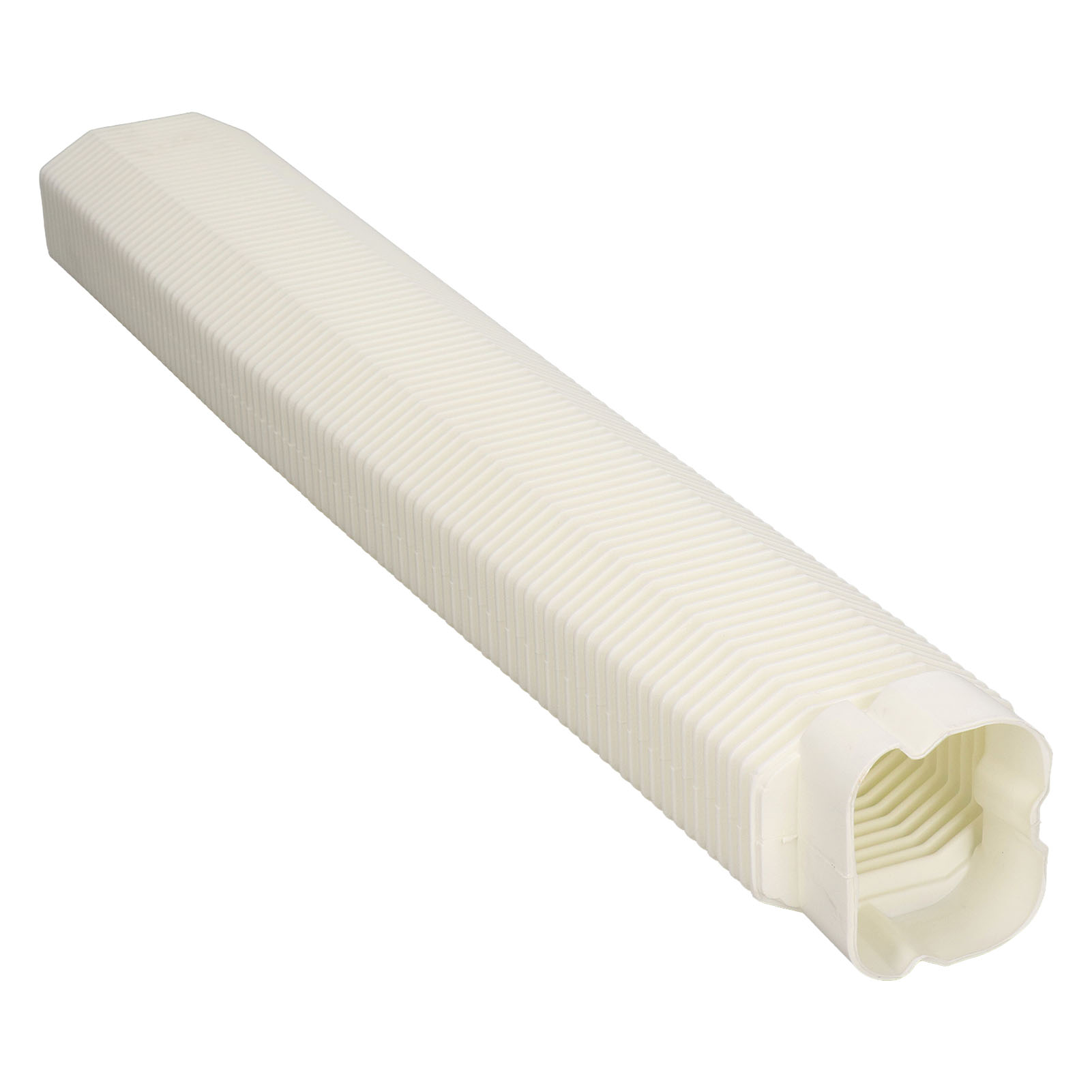 Ac-leitungsabdeckung 416 Flexibler Schlauch 25 Zoll Länge Dekorative Pvc-schlauchabdeckung Für Mini-split- Und Zentrale Klimaanlagen