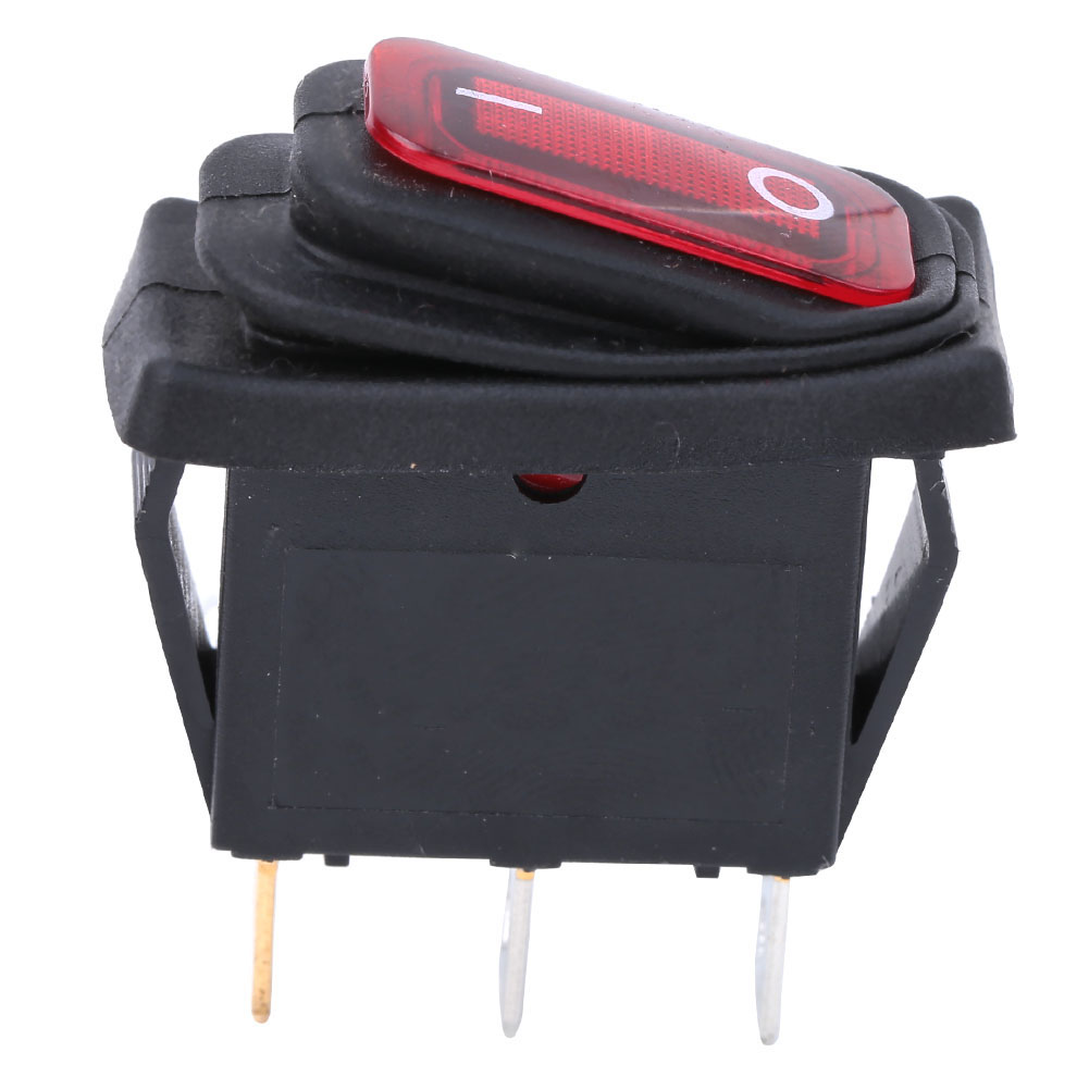 3 Stück Wasserdichte Lichtschalter, 3-polig, Schiffstyp, Ein/aus, 250 V Ac/125 V Ac, Für Lightred